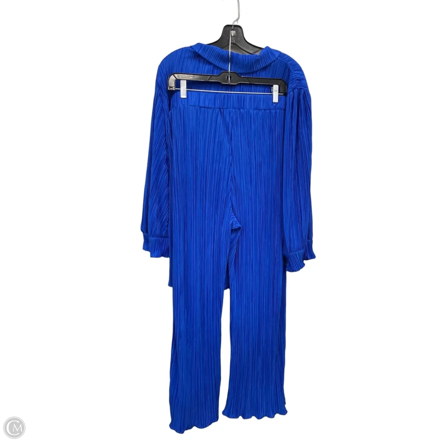 Lounge Set Pants By Clothes Mentor In Blue, Size: L