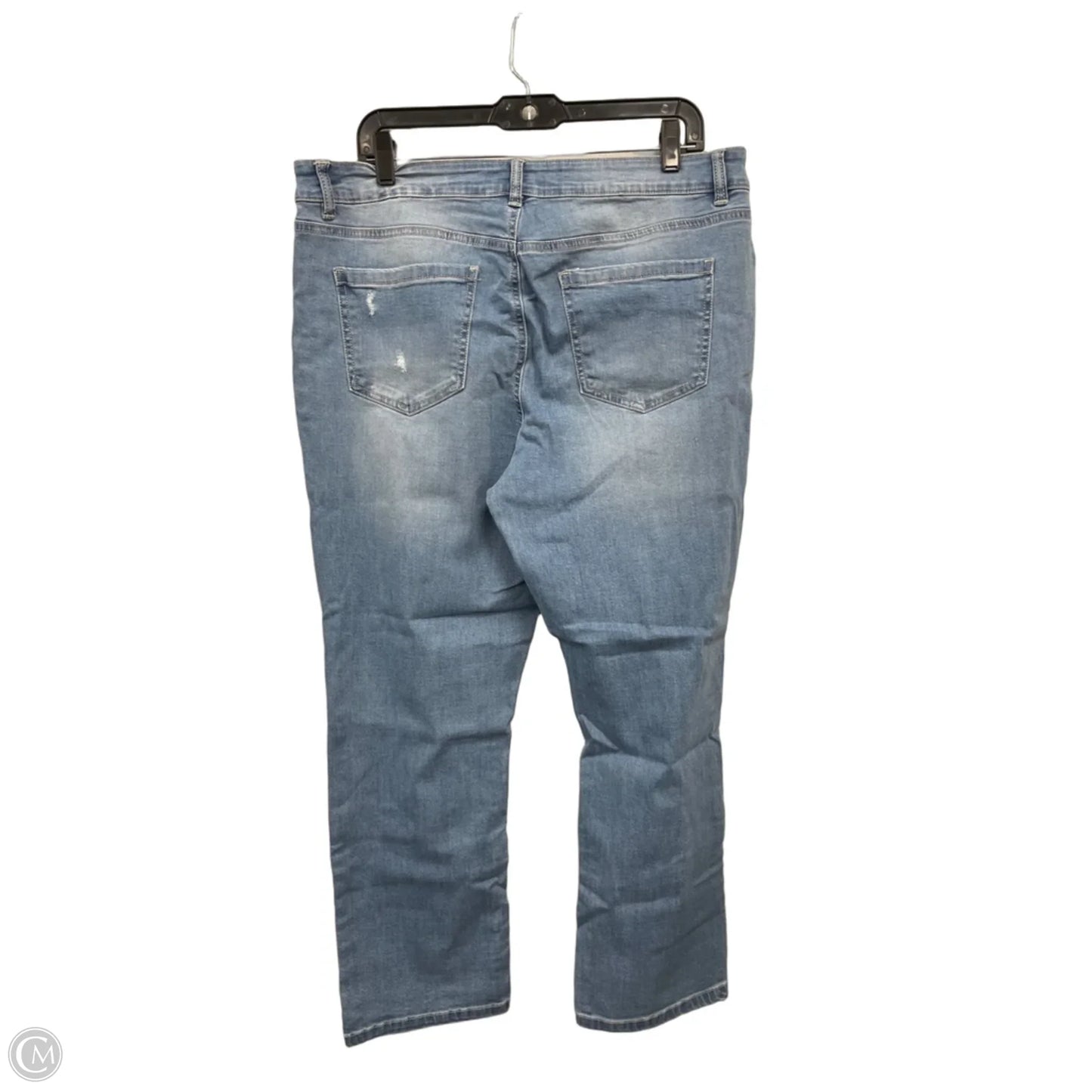 Jeans Straight By D Jeans In Blue Denim, Size: 16