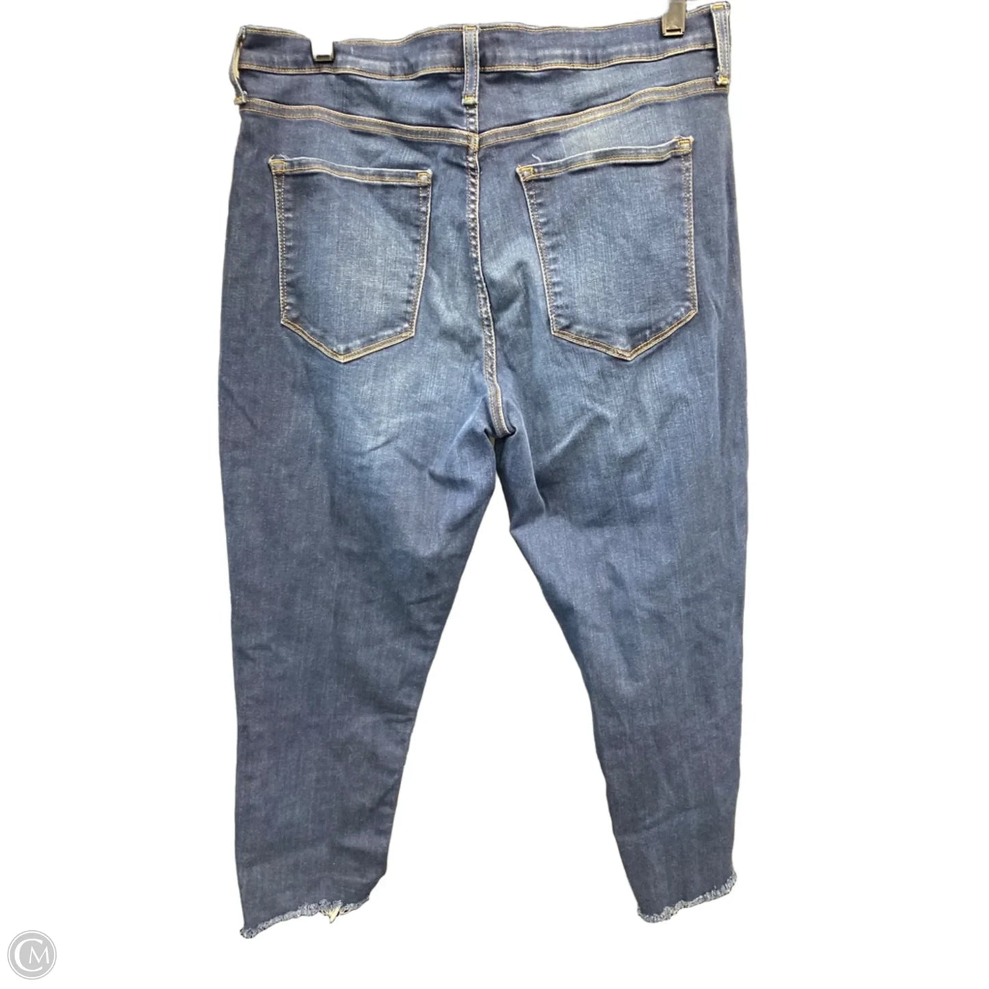 Jeans Skinny By Banana Republic In Blue Denim, Size: 14l