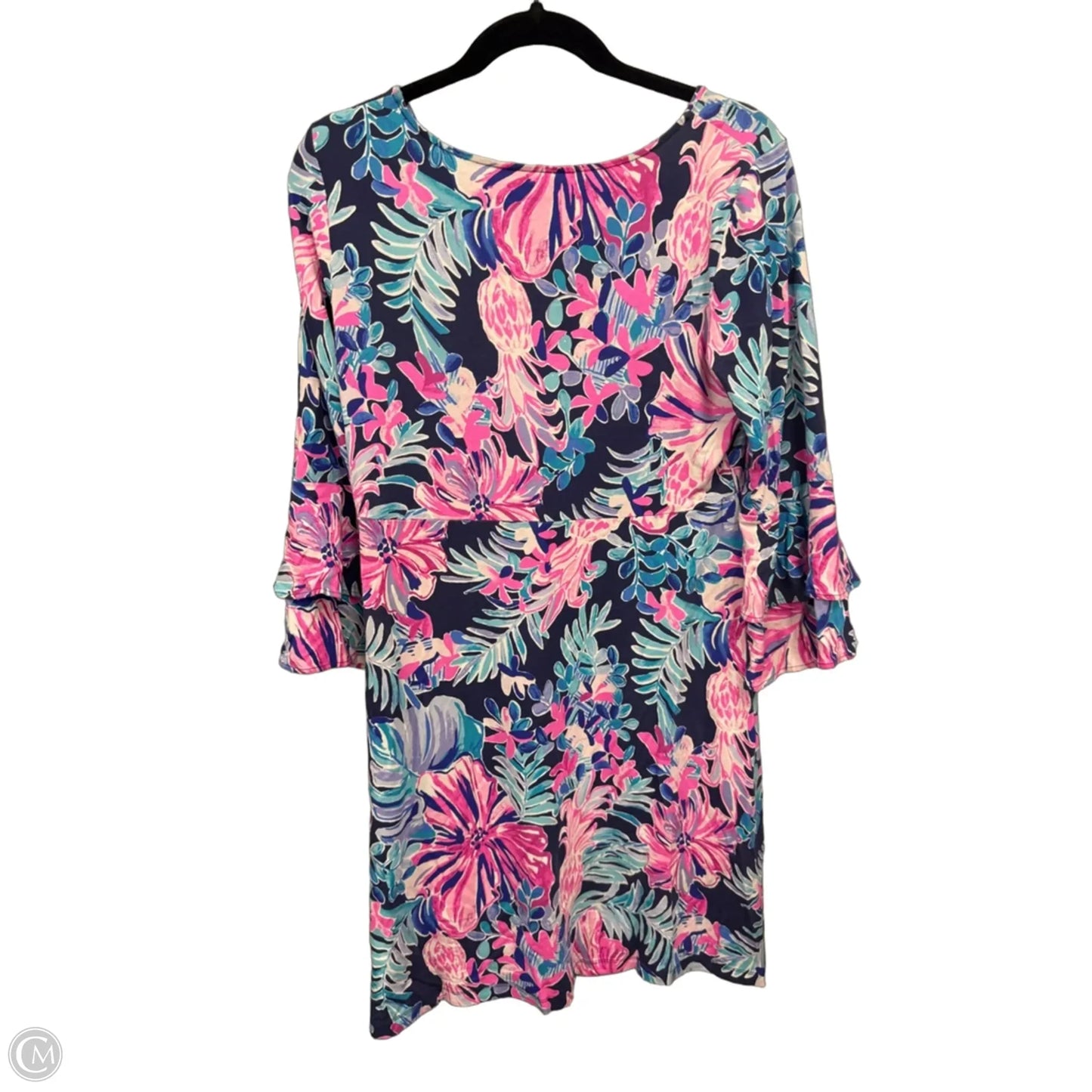 Dress Designer By Lilly Pulitzer In Blue & Purple, Size: L