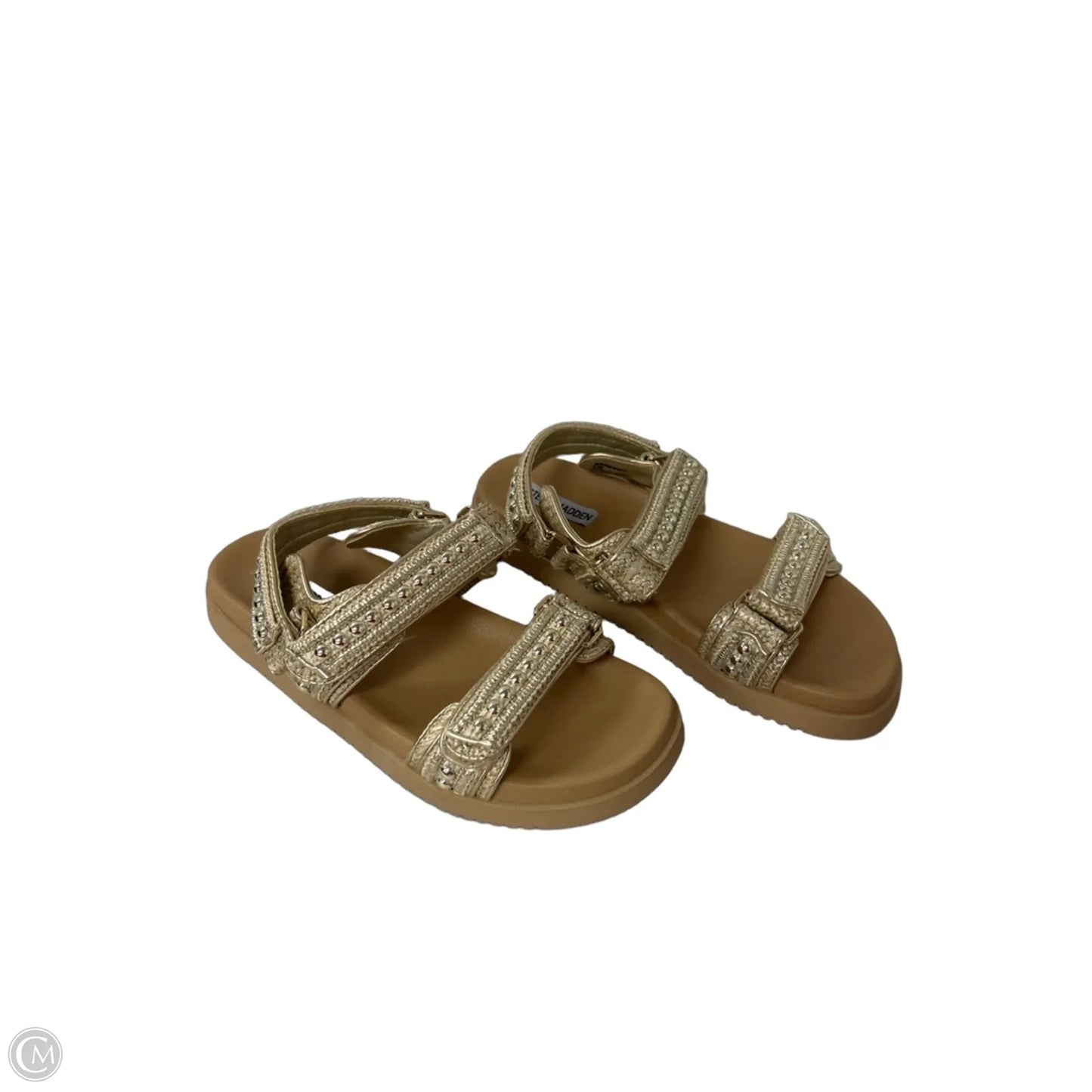 Sandals Flats By Steve Madden In Gold, Size: 9.5