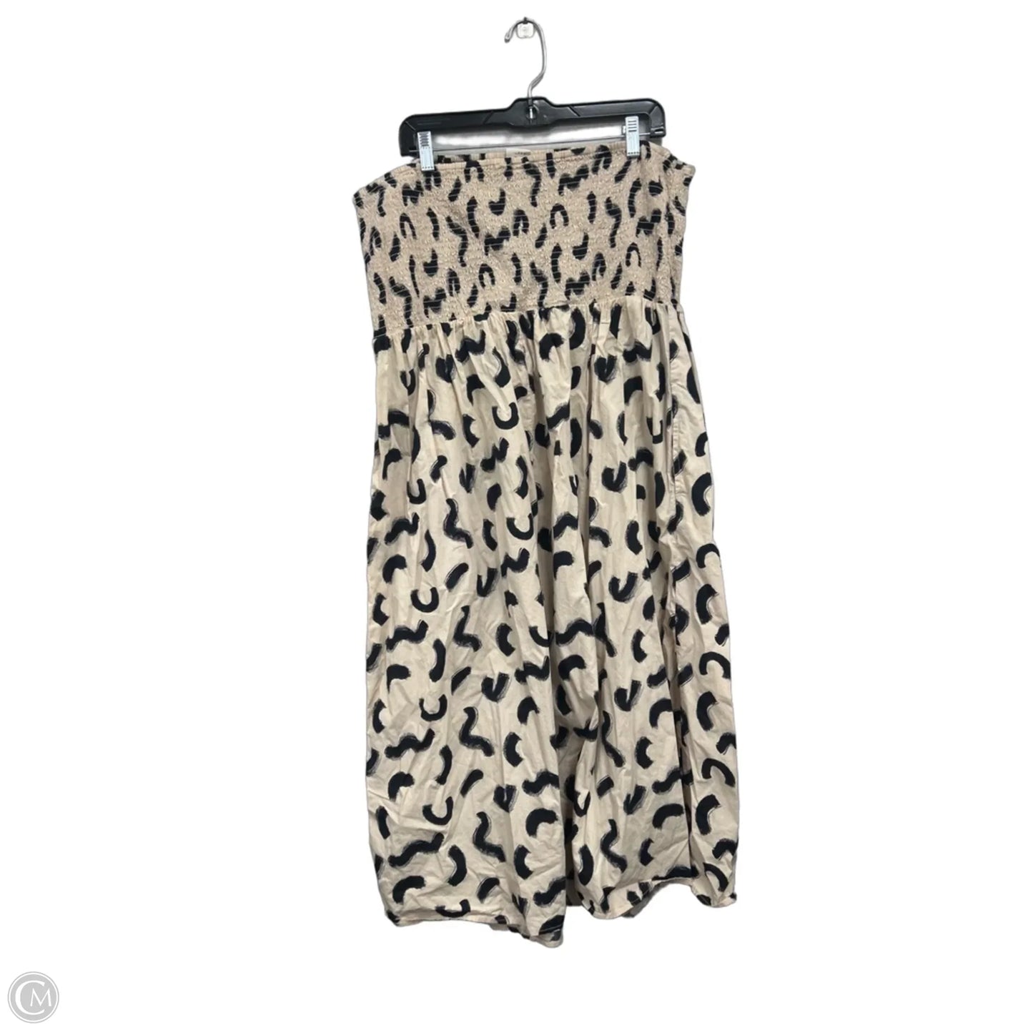 Dress Casual Midi By A New Day In Black & Cream, Size: Xl