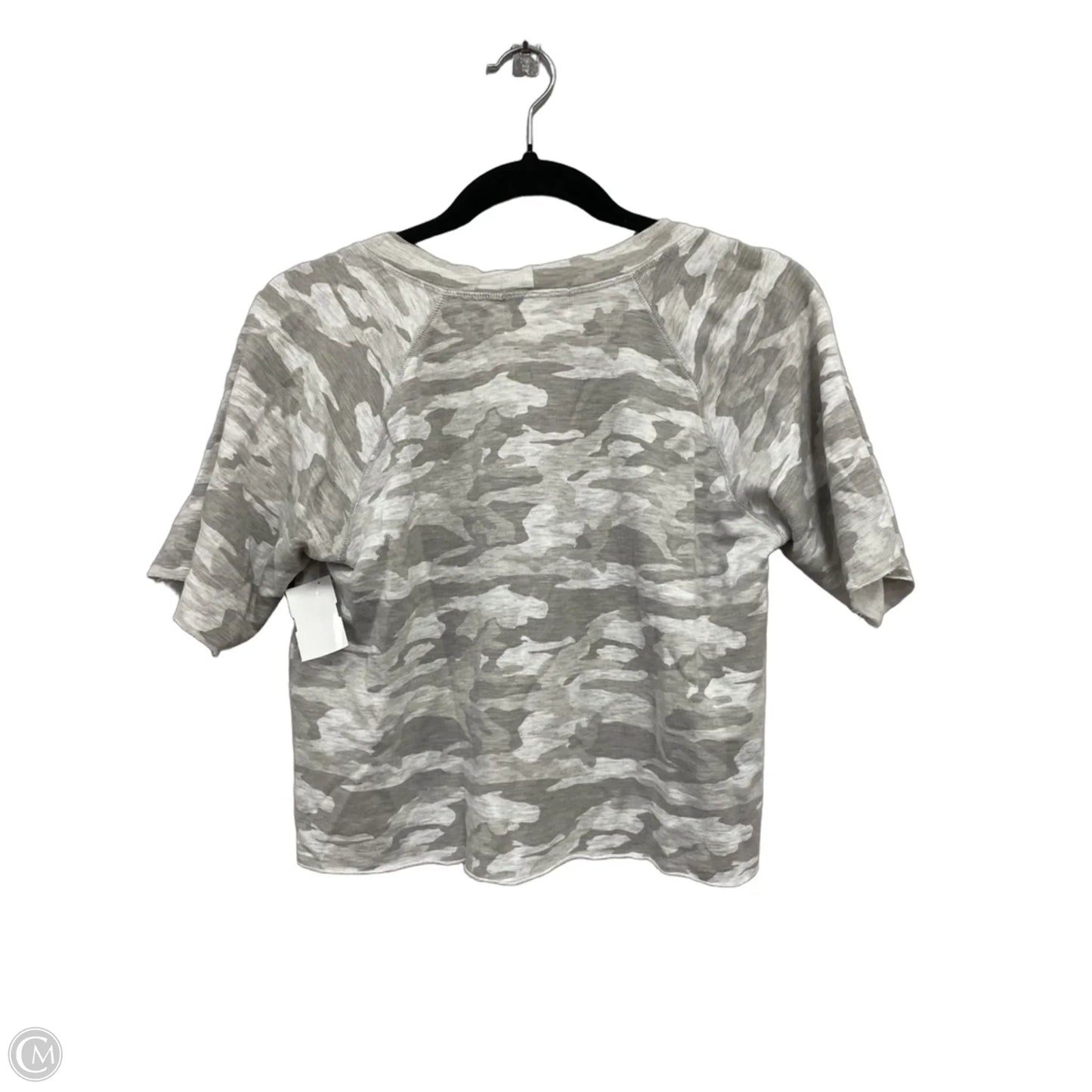 Top Short Sleeve By Monrow In Camouflage Print, Size: Xs