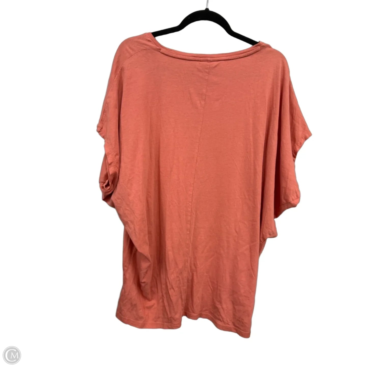 Top Short Sleeve By Wonderly In Peach, Size: L