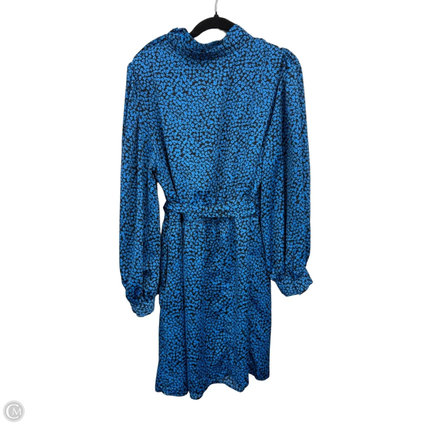 Dress Casual Short By Who What Wear In Black & Blue, Size: 1x