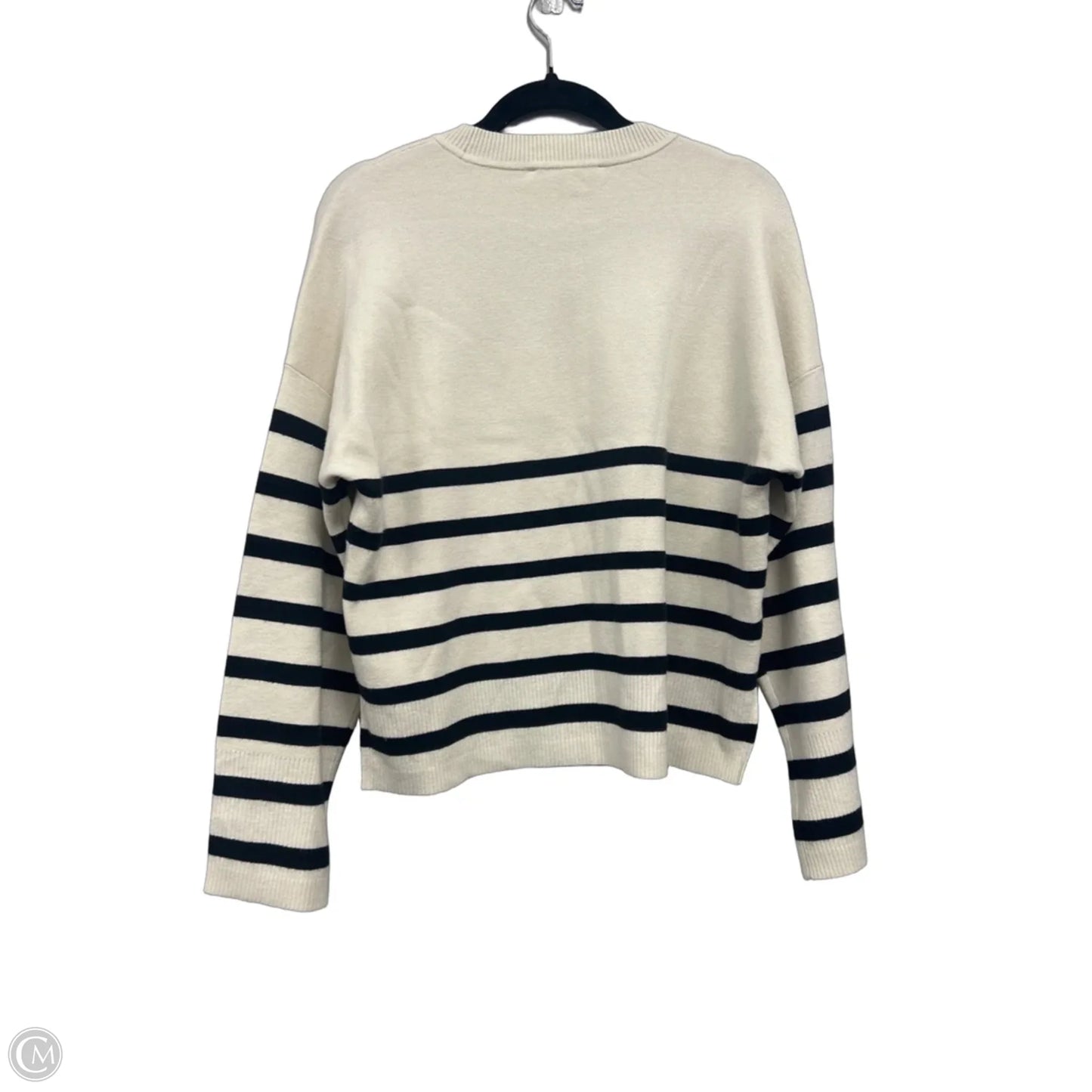 Sweater By Abercrombie And Fitch In Black & Cream, Size: M