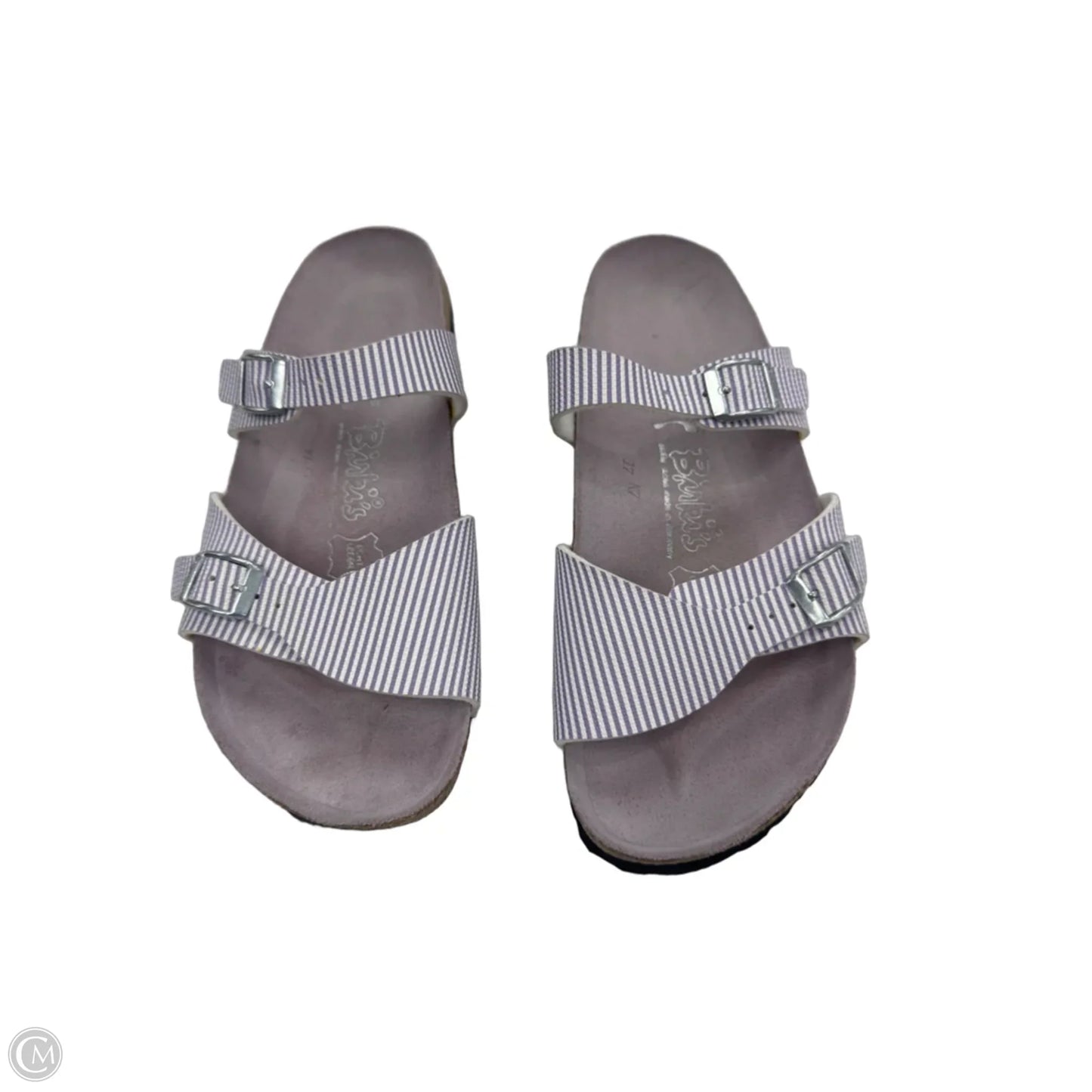 Sandals Flats By Birkenstock In Purple, Size: 9