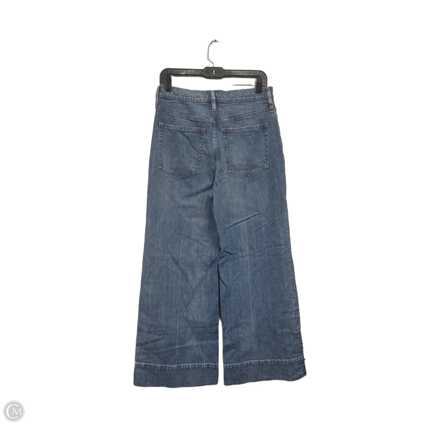 Jeans Wide Leg By J. Crew In Blue Denim, Size: 10p