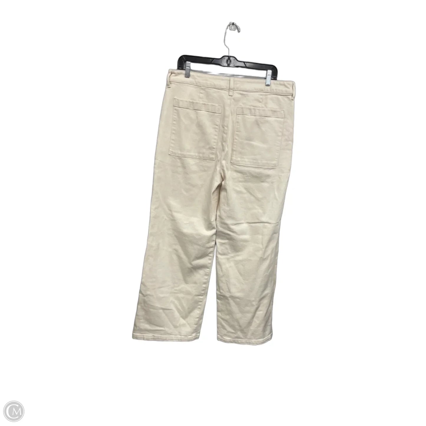 Jeans Wide Leg By J. Crew In Cream, Size: 12