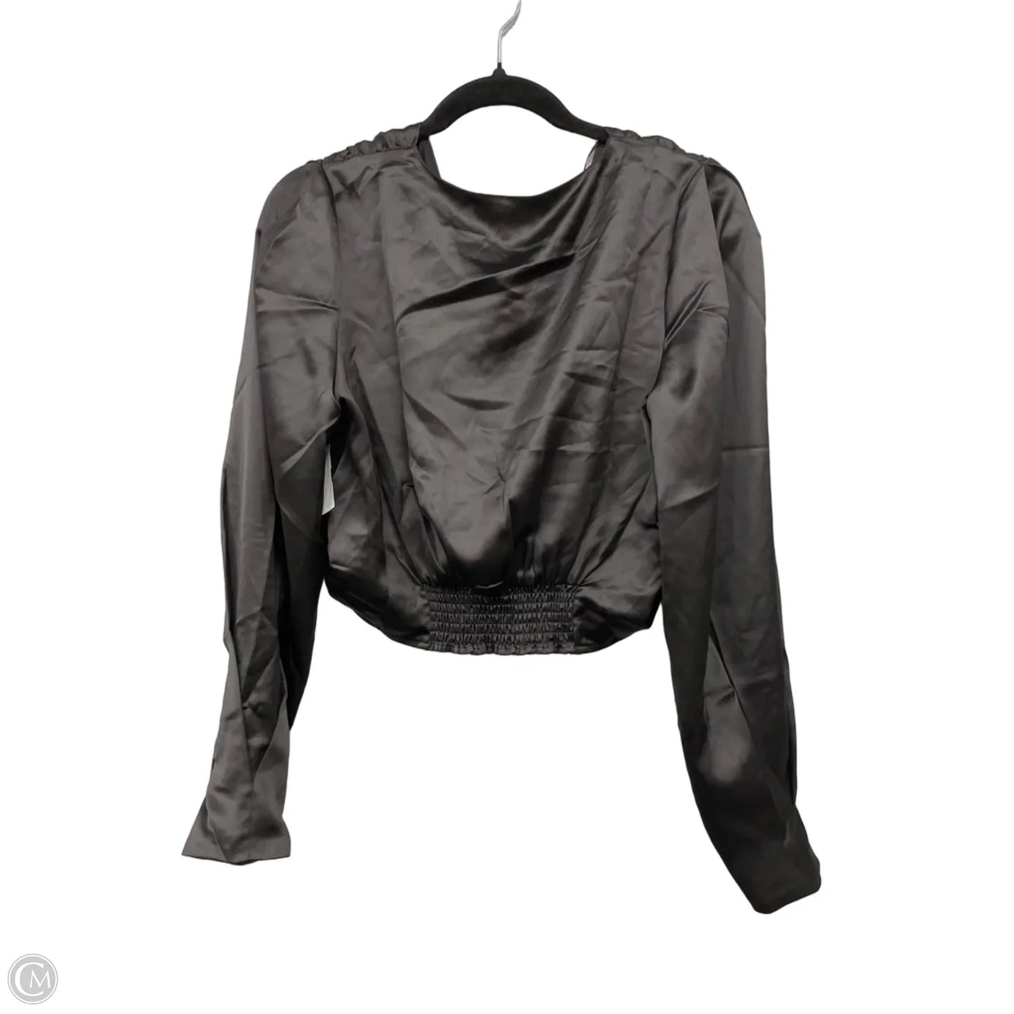 Blouse Long Sleeve By Cmc In Black, Size: L