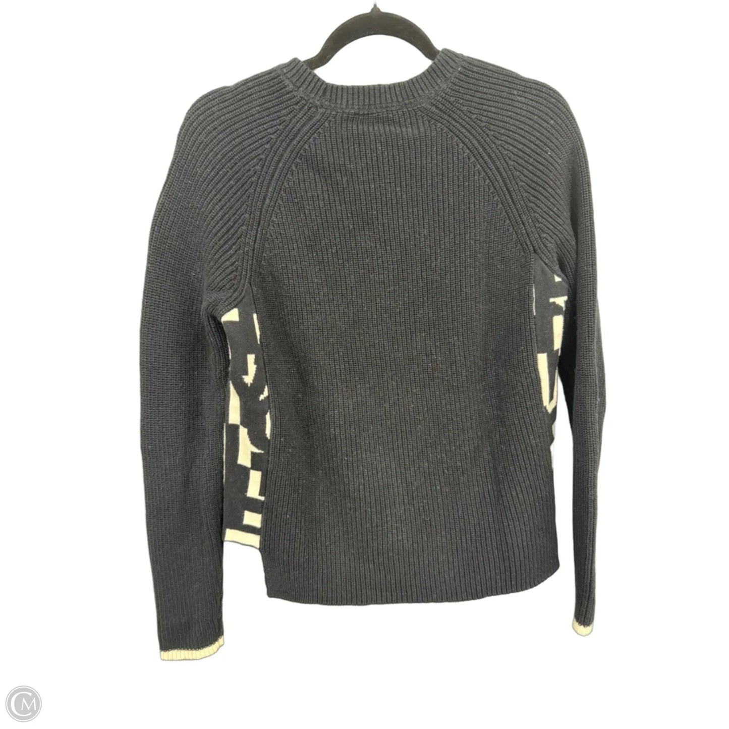 Sweater By Charlie B In Black & Cream, Size: M