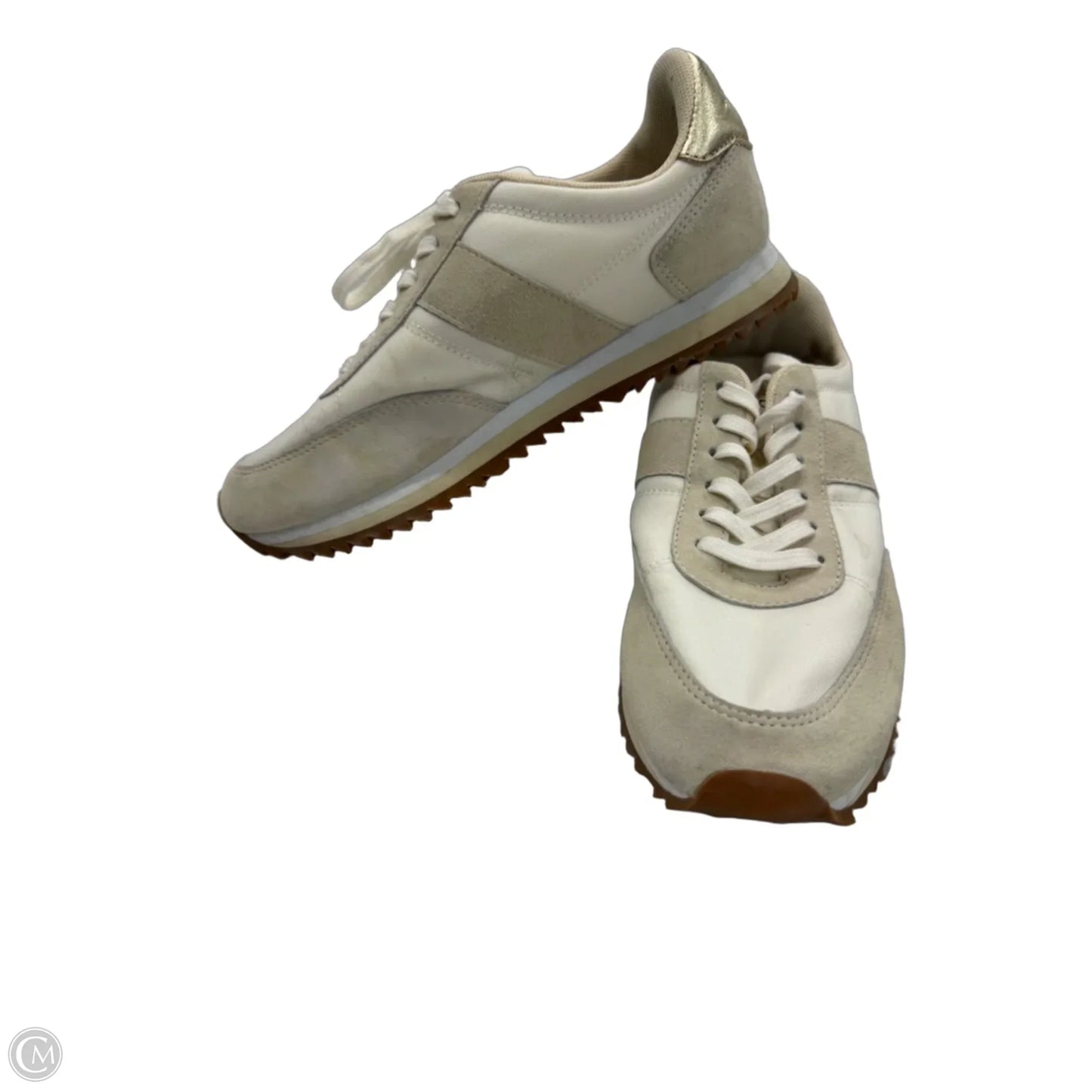 Shoes Sneakers By J. Crew In Gold & White, Size: 8