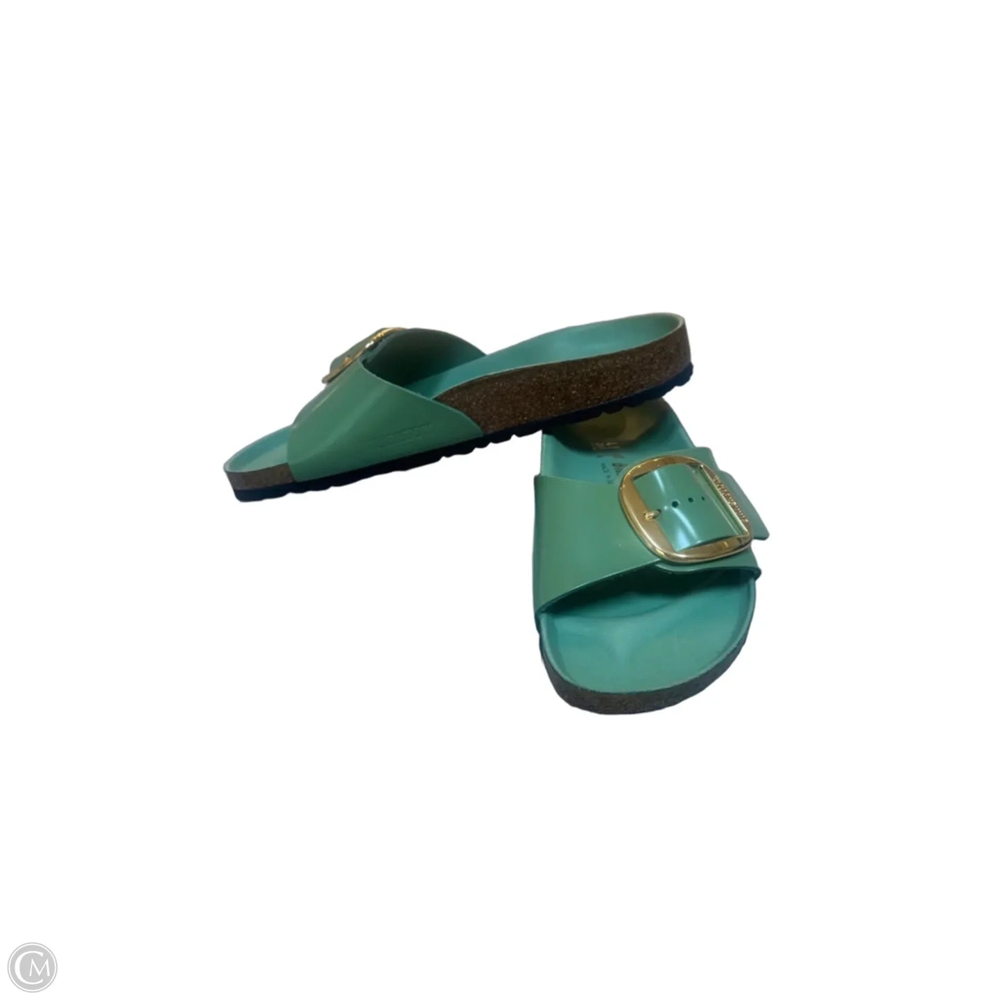Sandals Flats By Birkenstock In Green, Size: 10