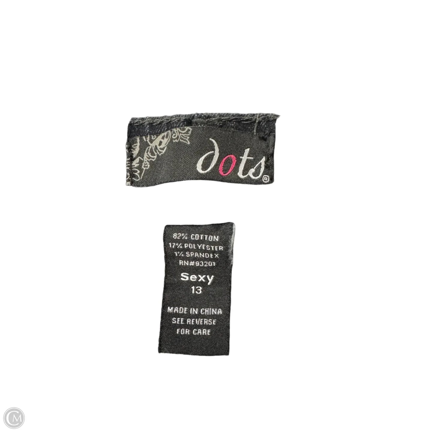 Jeans Skinny By Dots In Blue Denim, Size: 12