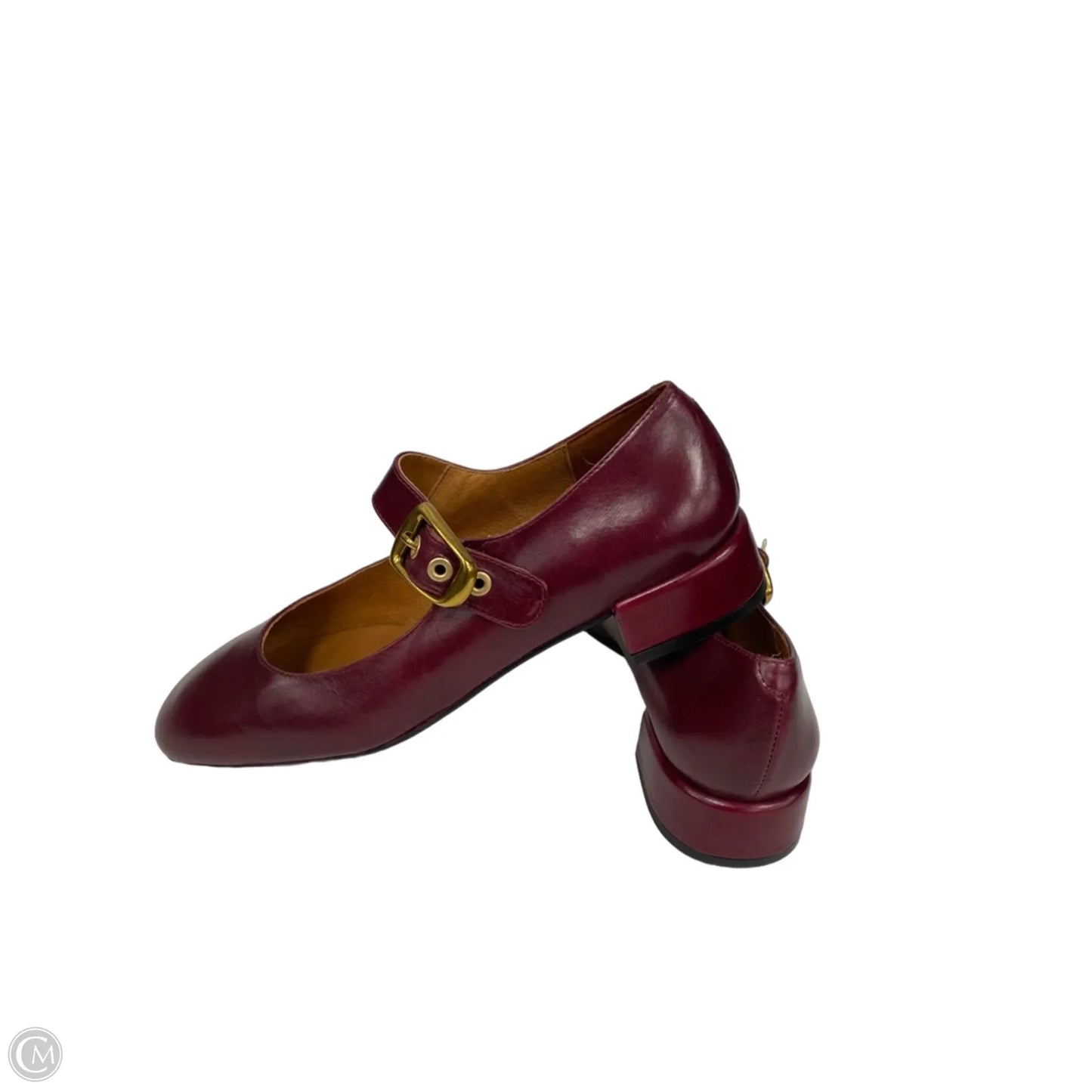 Shoes Heels Block By Maeve In Maroon, Size: 9.5