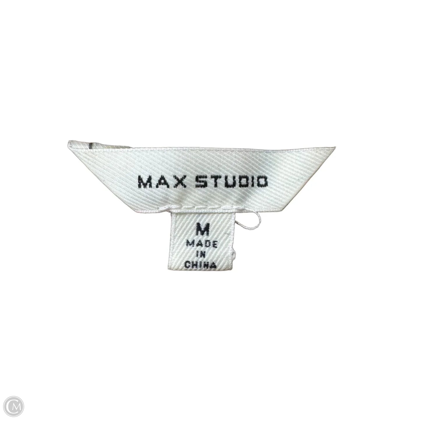 Blouse Long Sleeve By Max Studio In Brown & Cream, Size: M