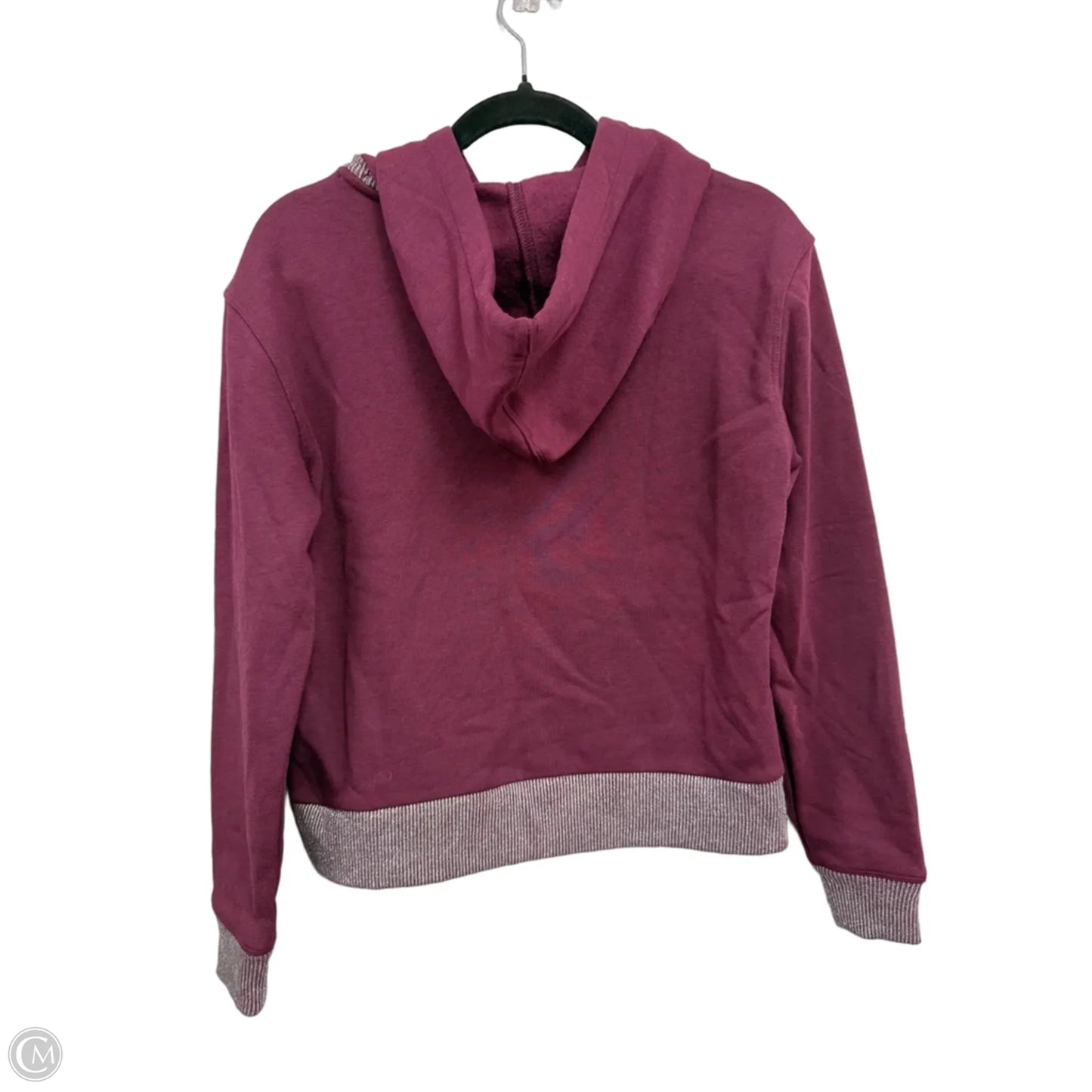 Athletic Sweatshirt Hoodie By Champion In Maroon, Size: S