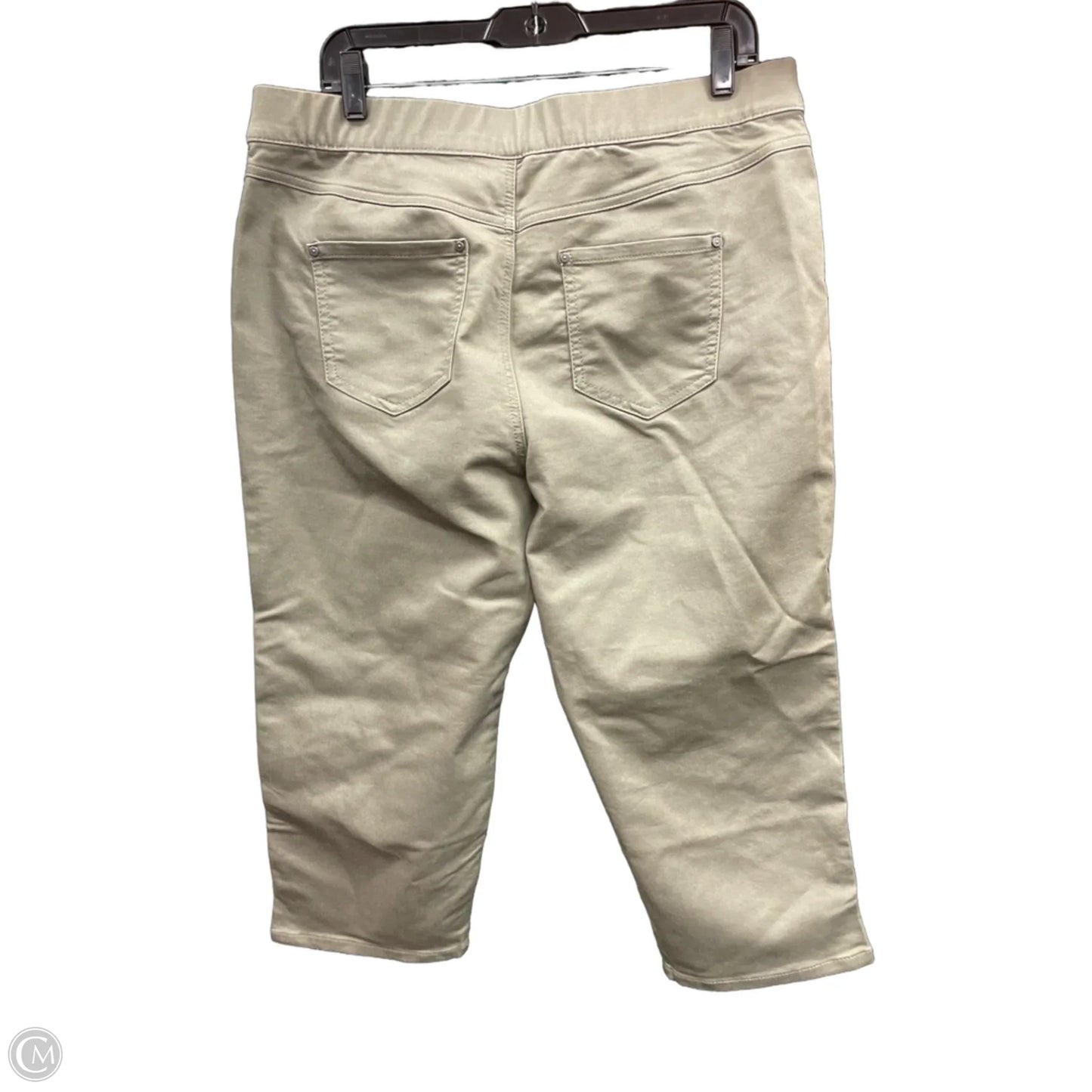 Pants Cropped By Classic Apparel In Green, Size: 14