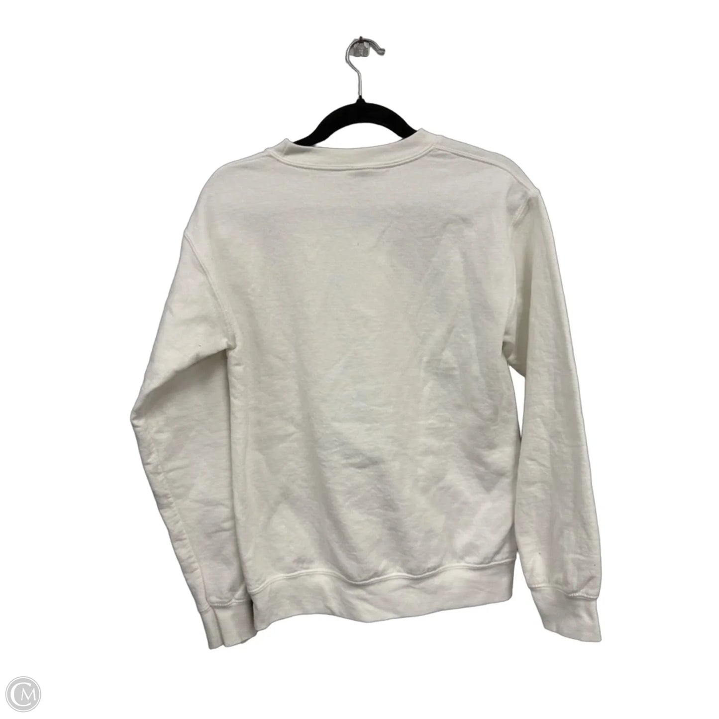 Sweatshirt Crewneck By Gildan In White, Size: S