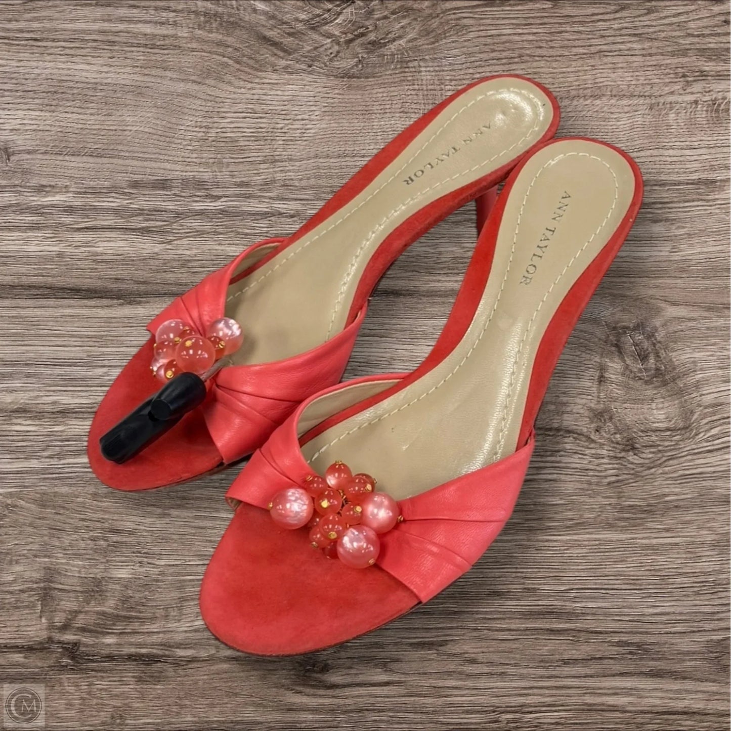 Sandals Heels Kitten By Ann Taylor In Pink, Size: 5.5