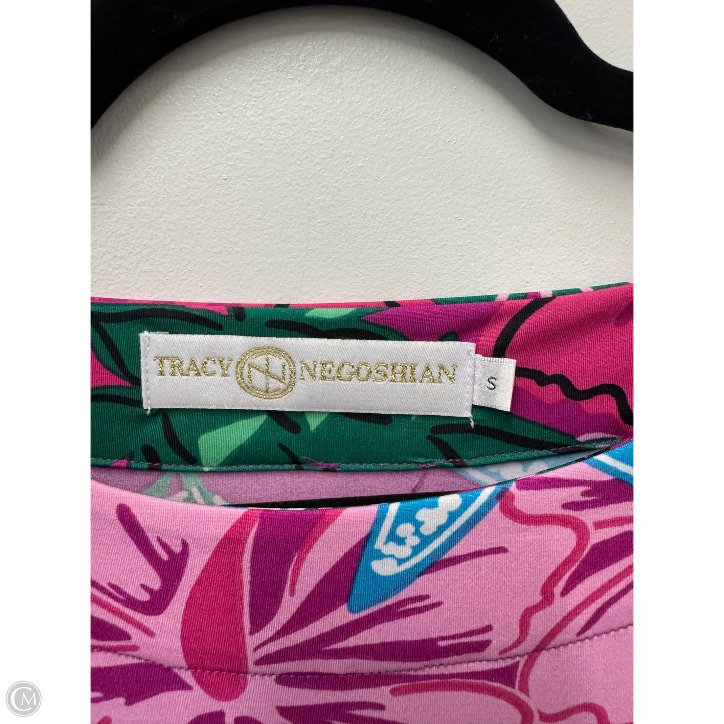 Dress Casual Midi By Tracy Negoshian In Blue & Pink, Size: S