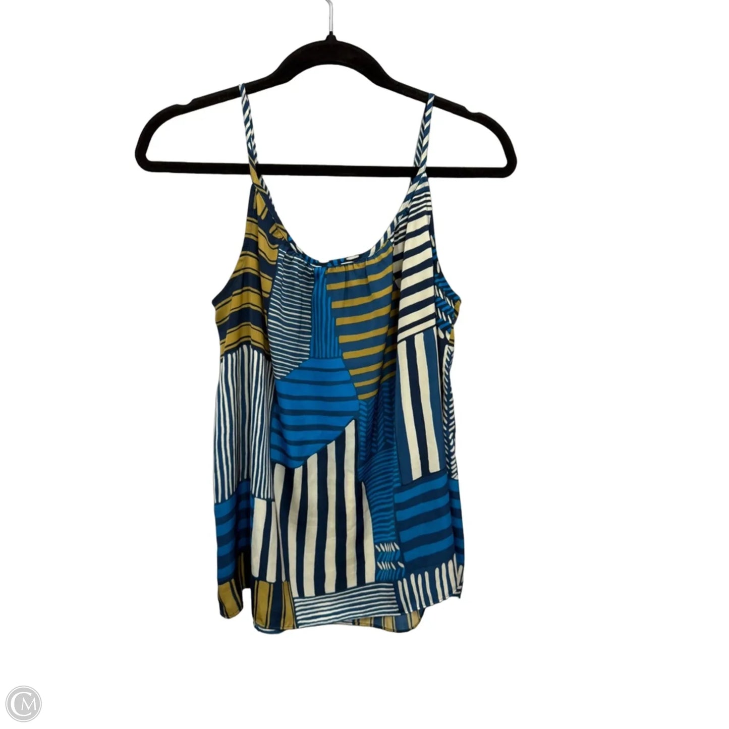 Top Sleeveless By Loft In Blue & Green, Size: Mp