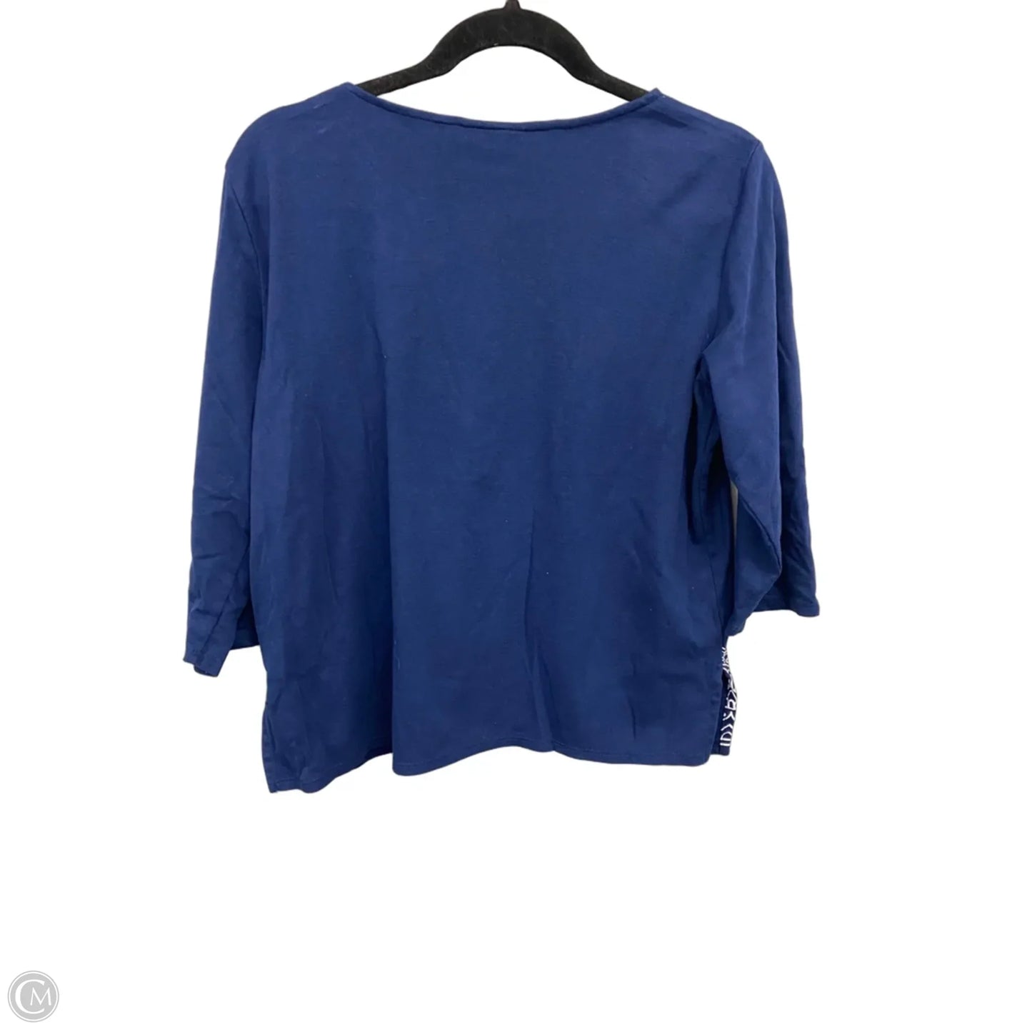 Top 3/4 Sleeve By Alfred Dunner In Navy, Size: S