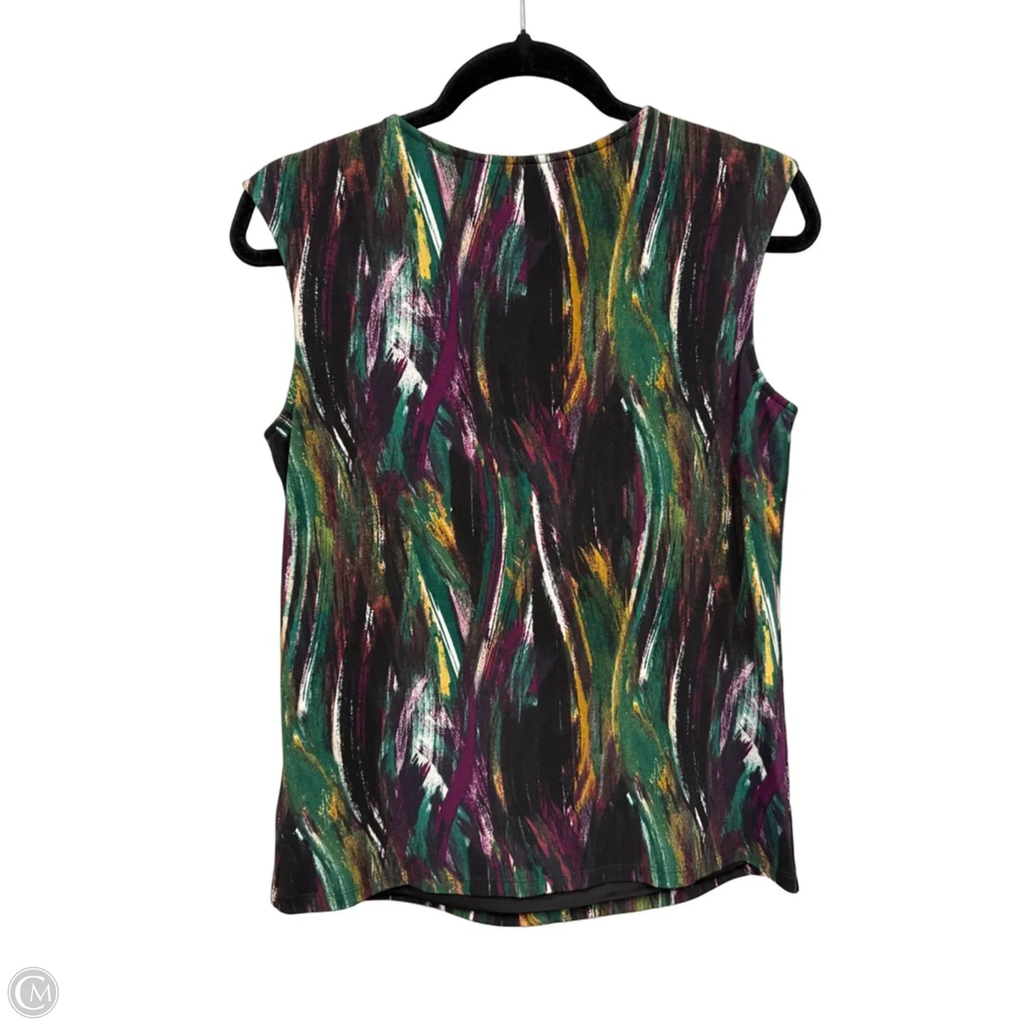 Top Sleeveless By Kasper In Striped Pattern, Size: S
