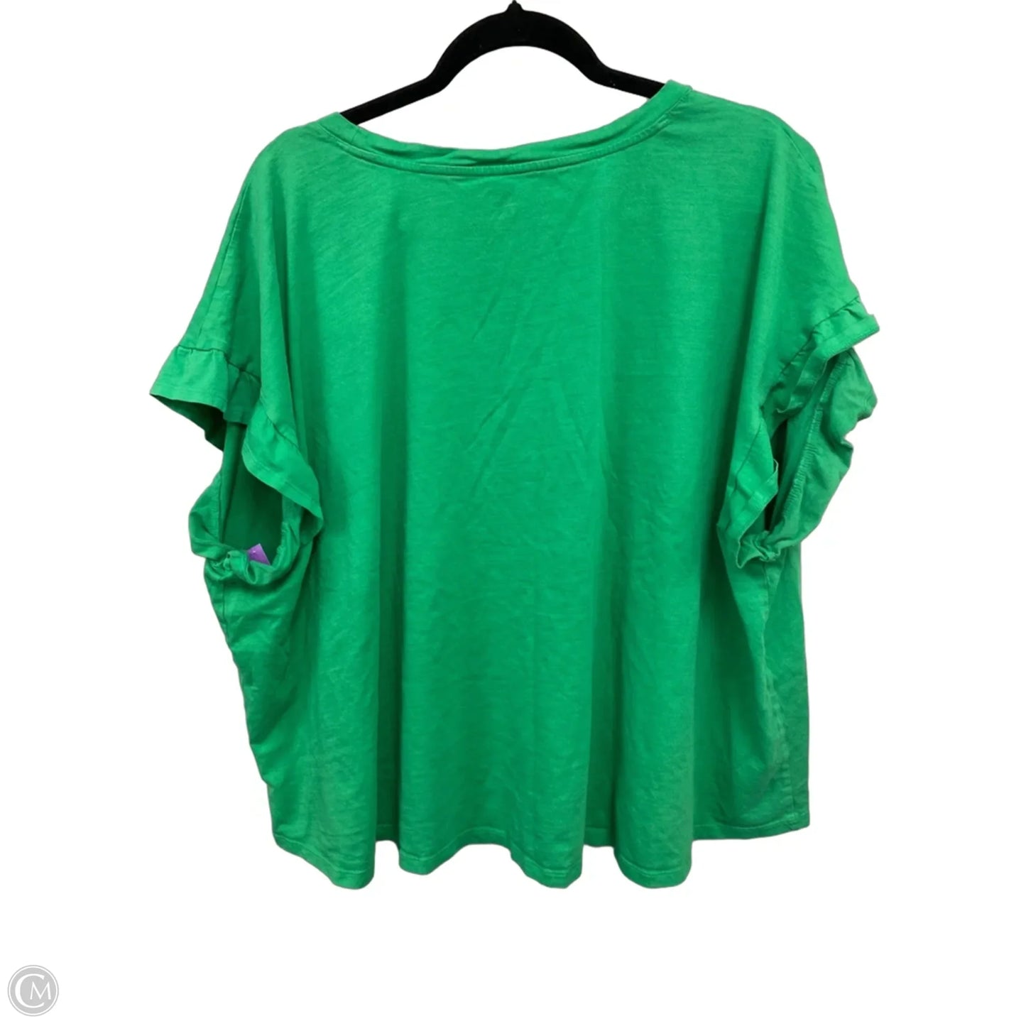 Top Short Sleeve By Crown And Ivy In Green, Size: 4x