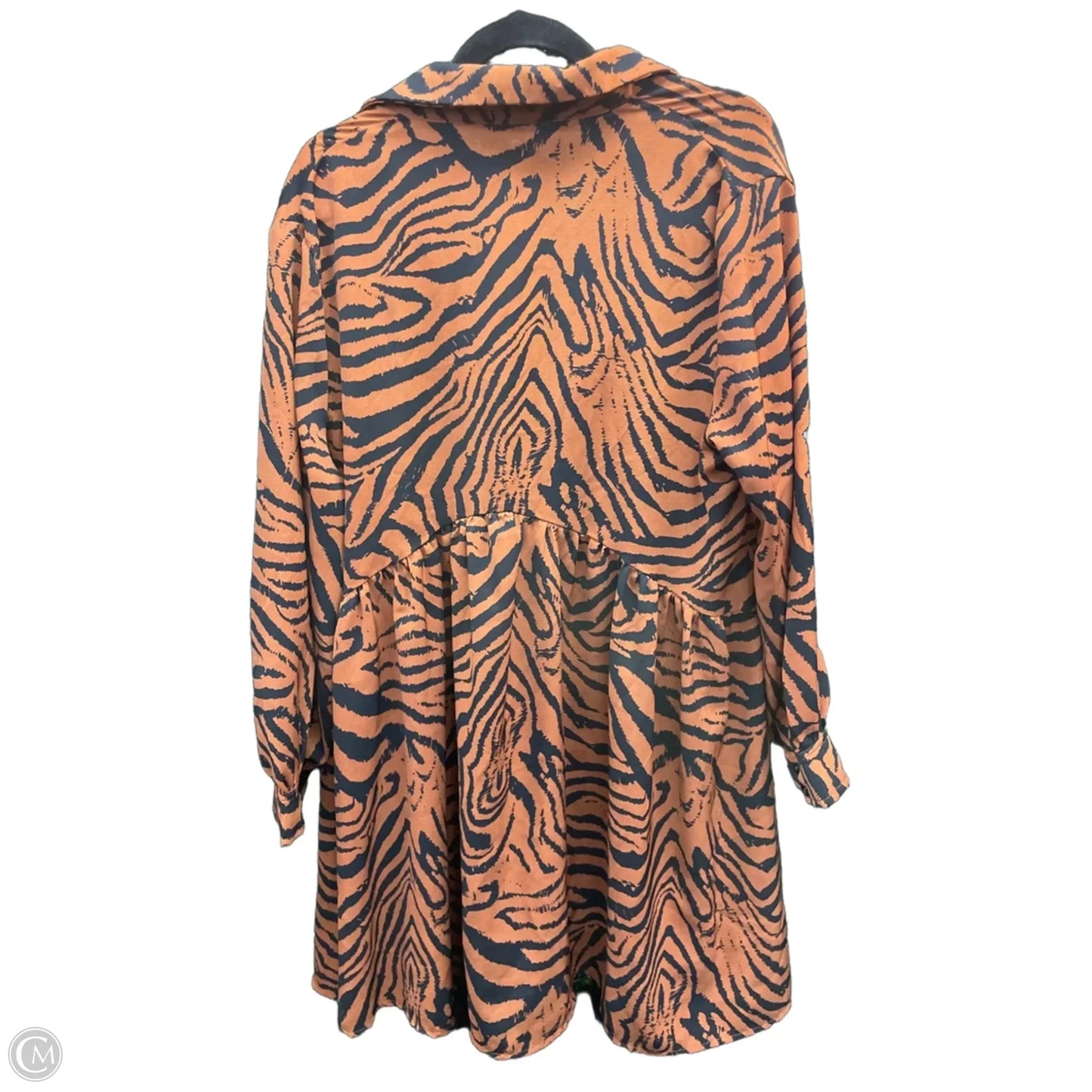 Dress Casual Short By Shein In Black & Brown, Size: 1x