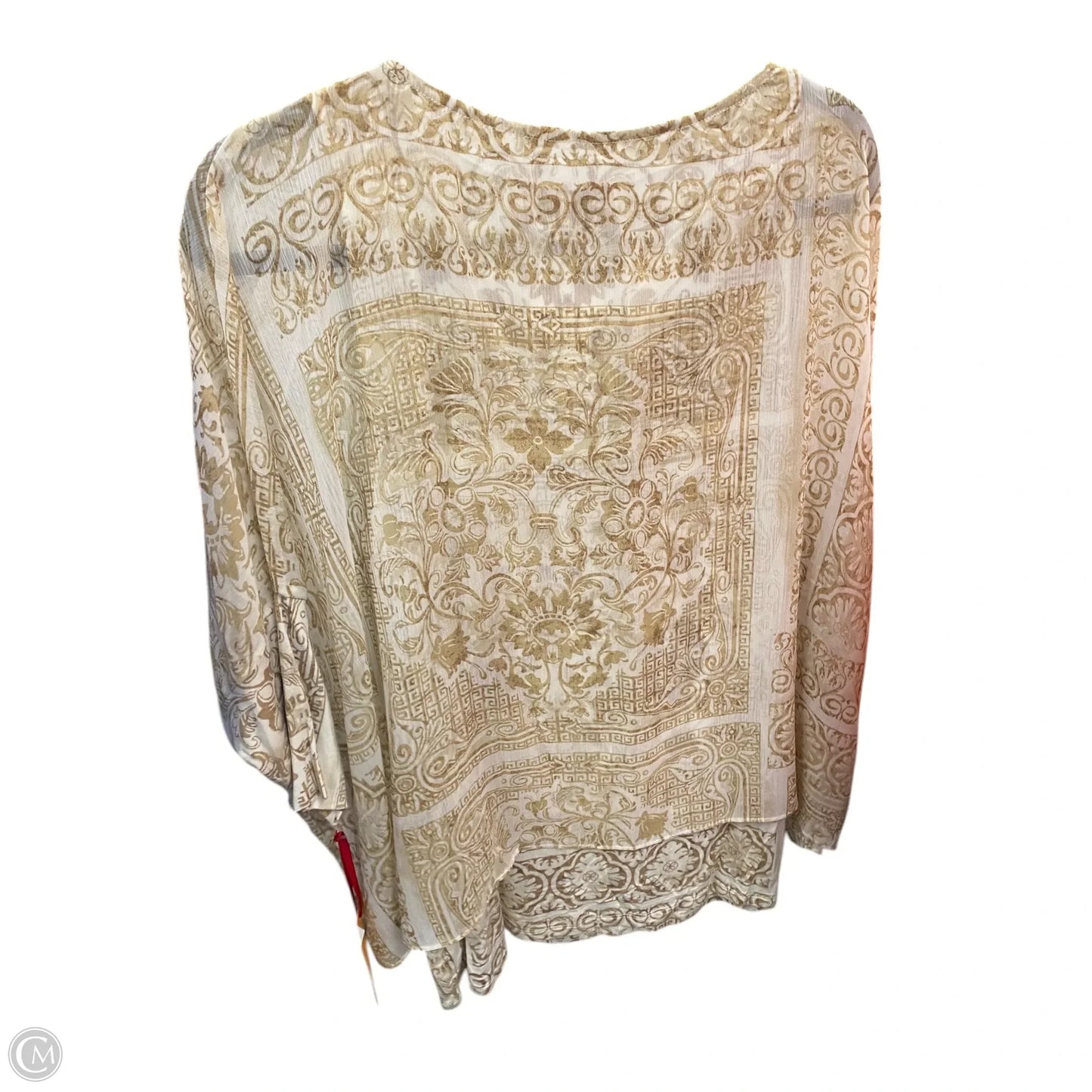 Top Short Sleeve By Ruby Rd In Cream & White, Size: M