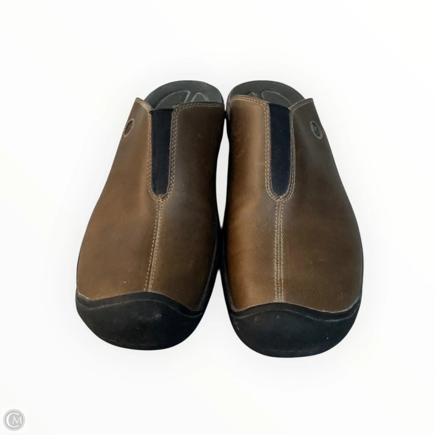 Shoes Heels Wedge By Keen In Brown, Size: 10.5