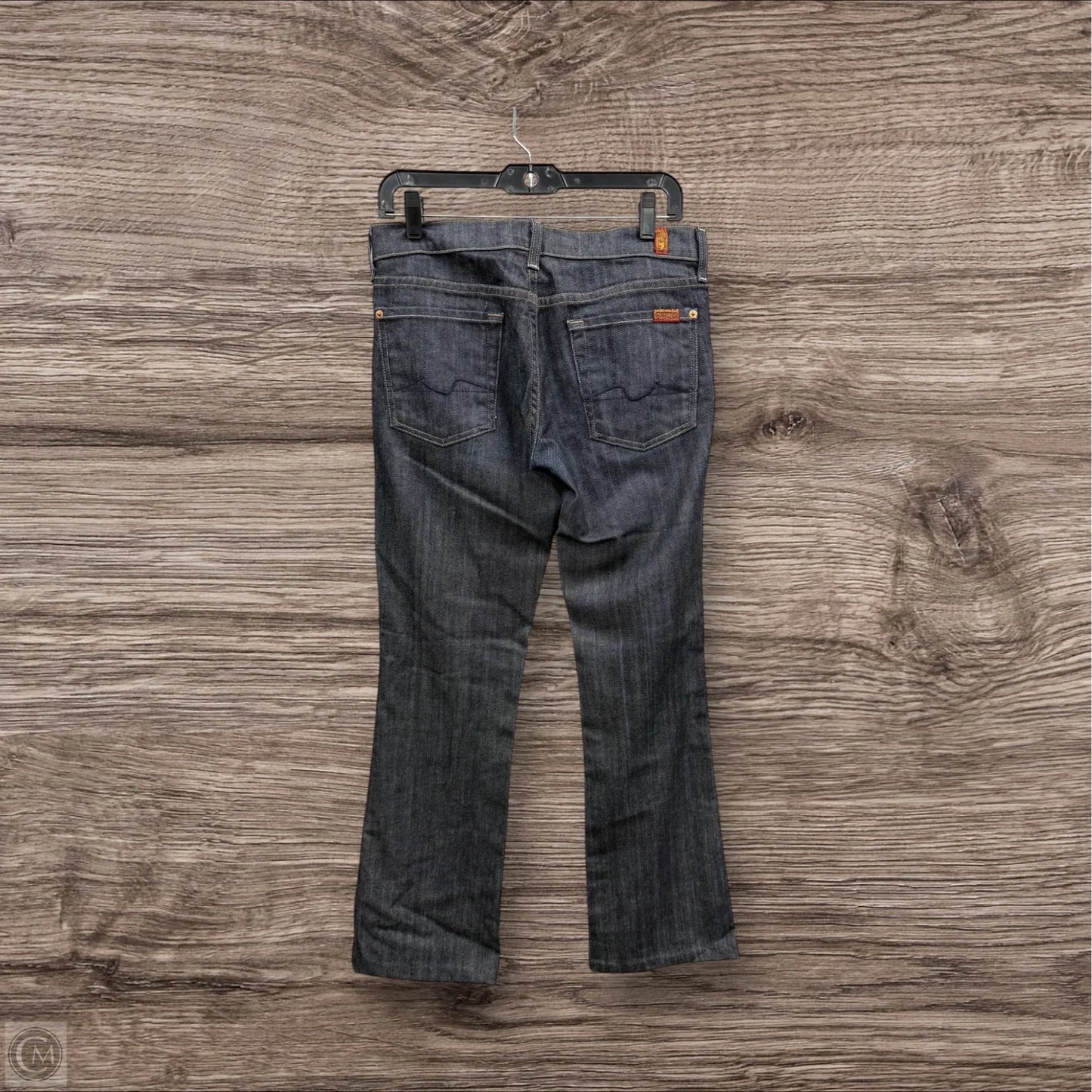 Jeans Boot Cut By 7 For All Mankind In Blue Denim, Size: 6