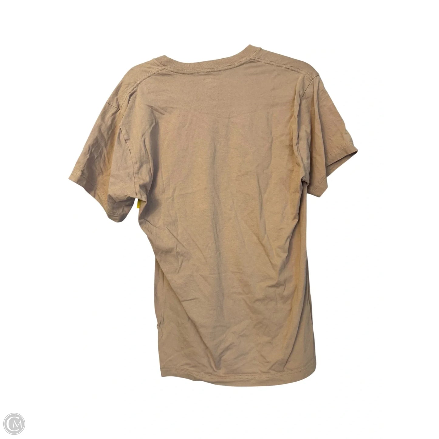 Top Short Sleeve Basic By Lands End In Tan, Size: M