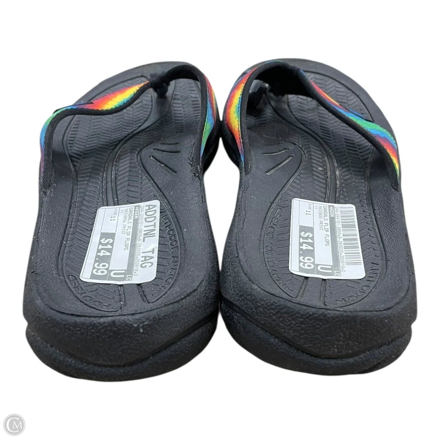 Sandals Flip Flops By Keen In Rainbow Print, Size: 11
