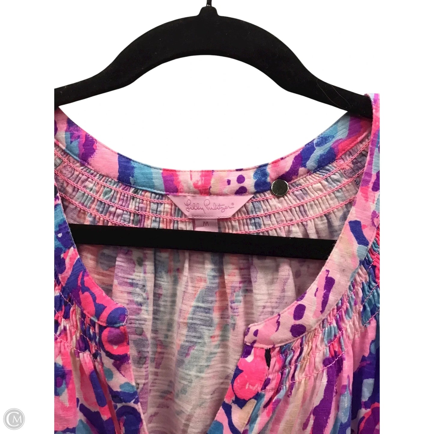 Dress Designer By Lilly Pulitzer In Blue & Pink, Size: M