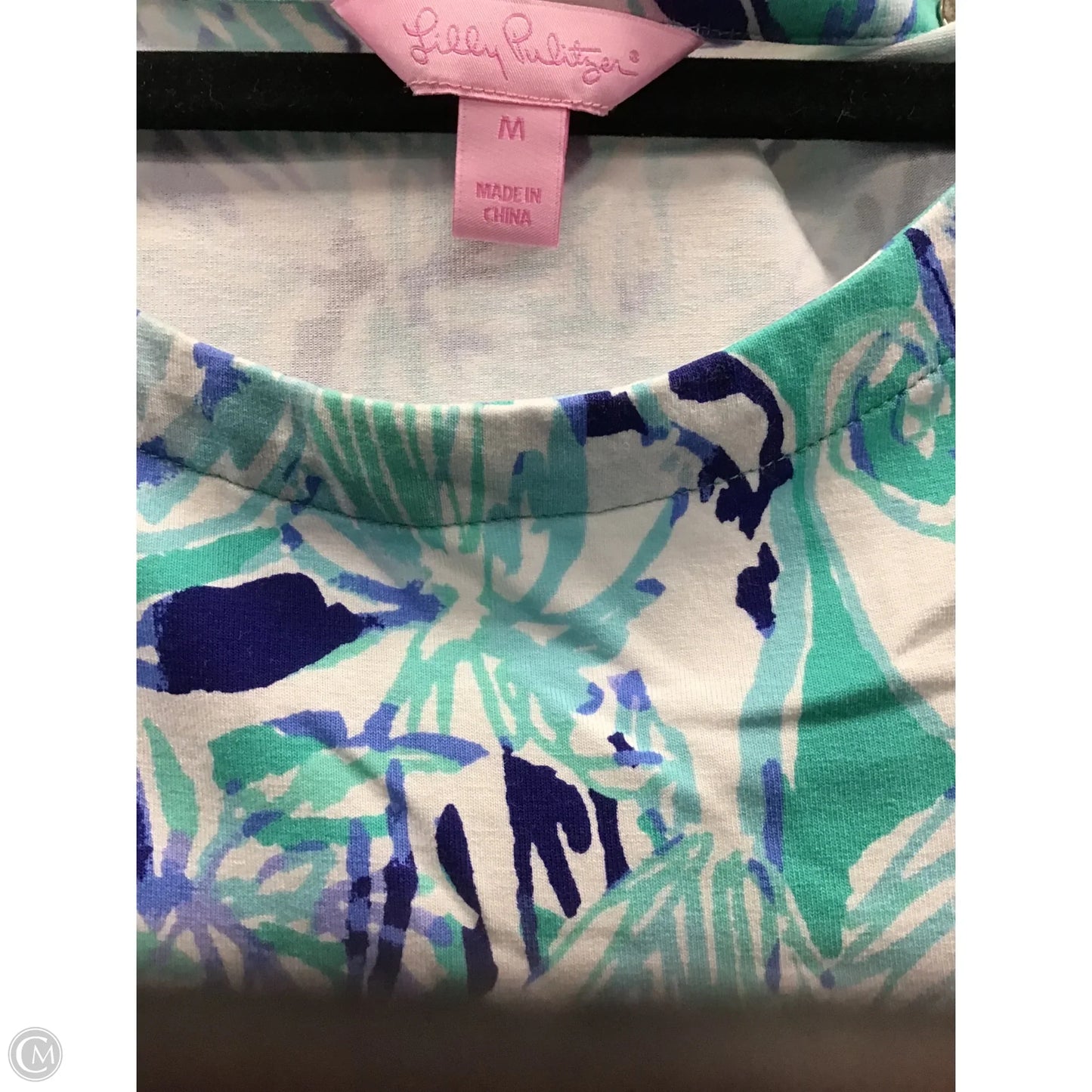 Dress Designer By Lilly Pulitzer In Blue & Green, Size: M