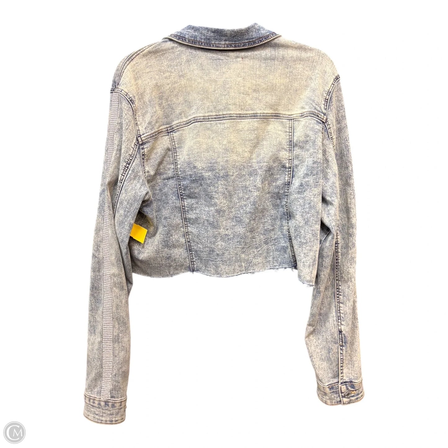 Jacket Denim By Guess In Blue Denim, Size: Xl