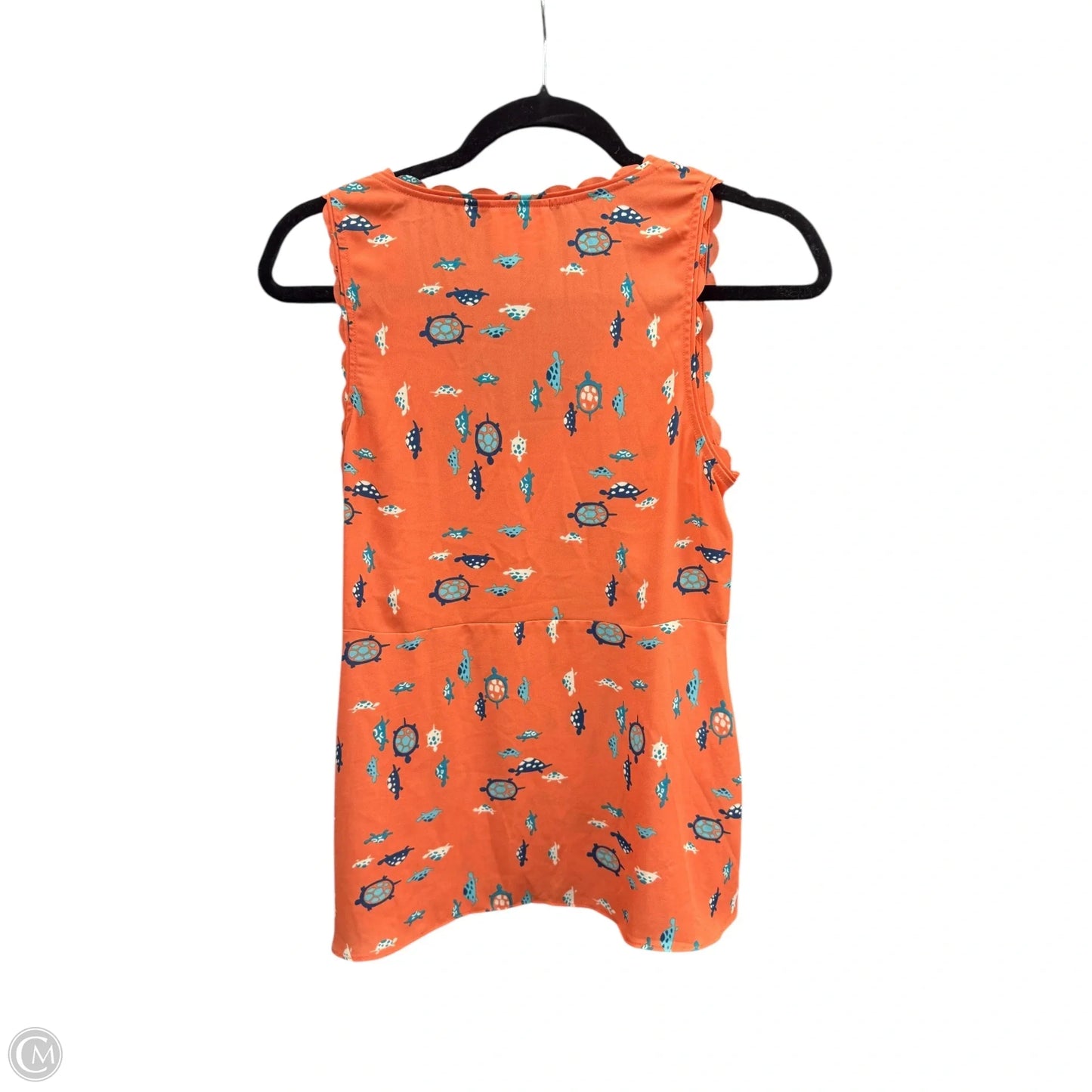 Blouse Sleeveless By Maeve In Orange, Size: 4