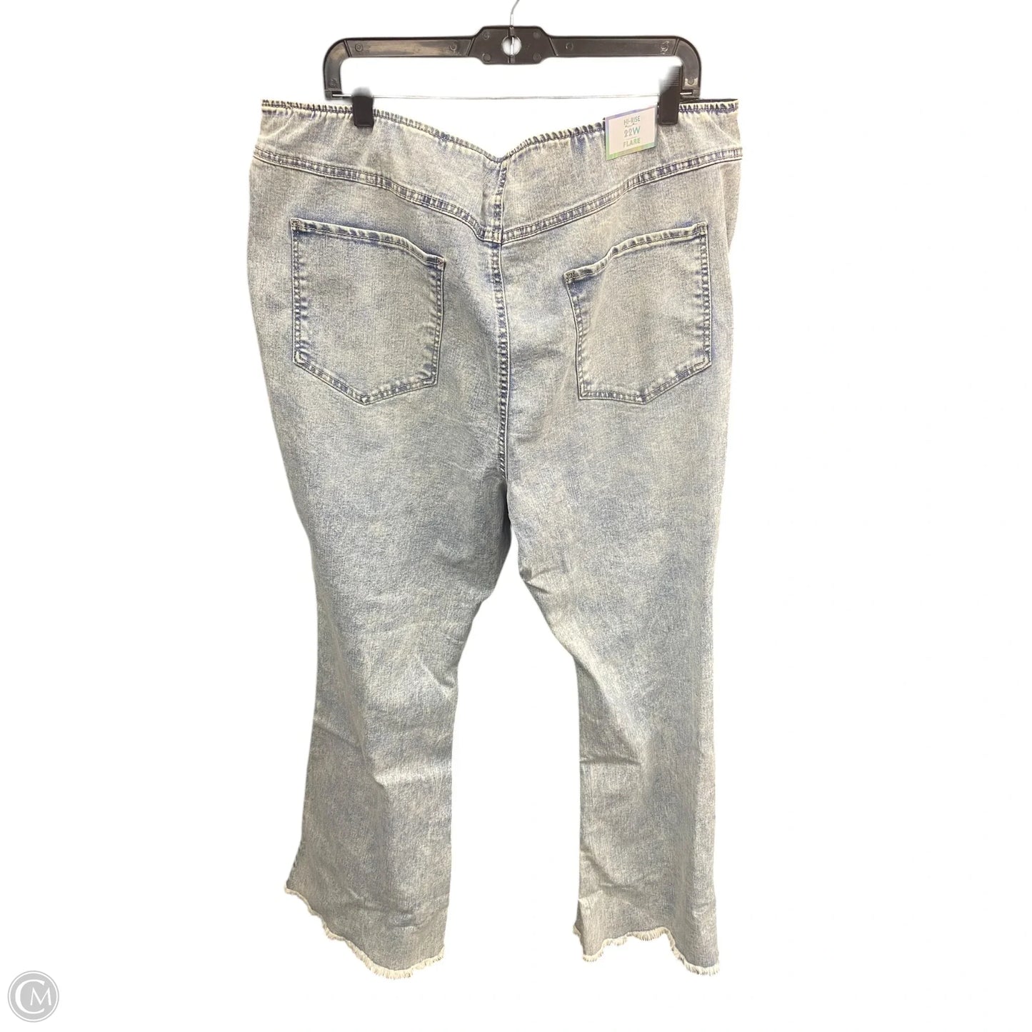 Jeans Flared By Tinseltown In Blue Denim, Size: 3x