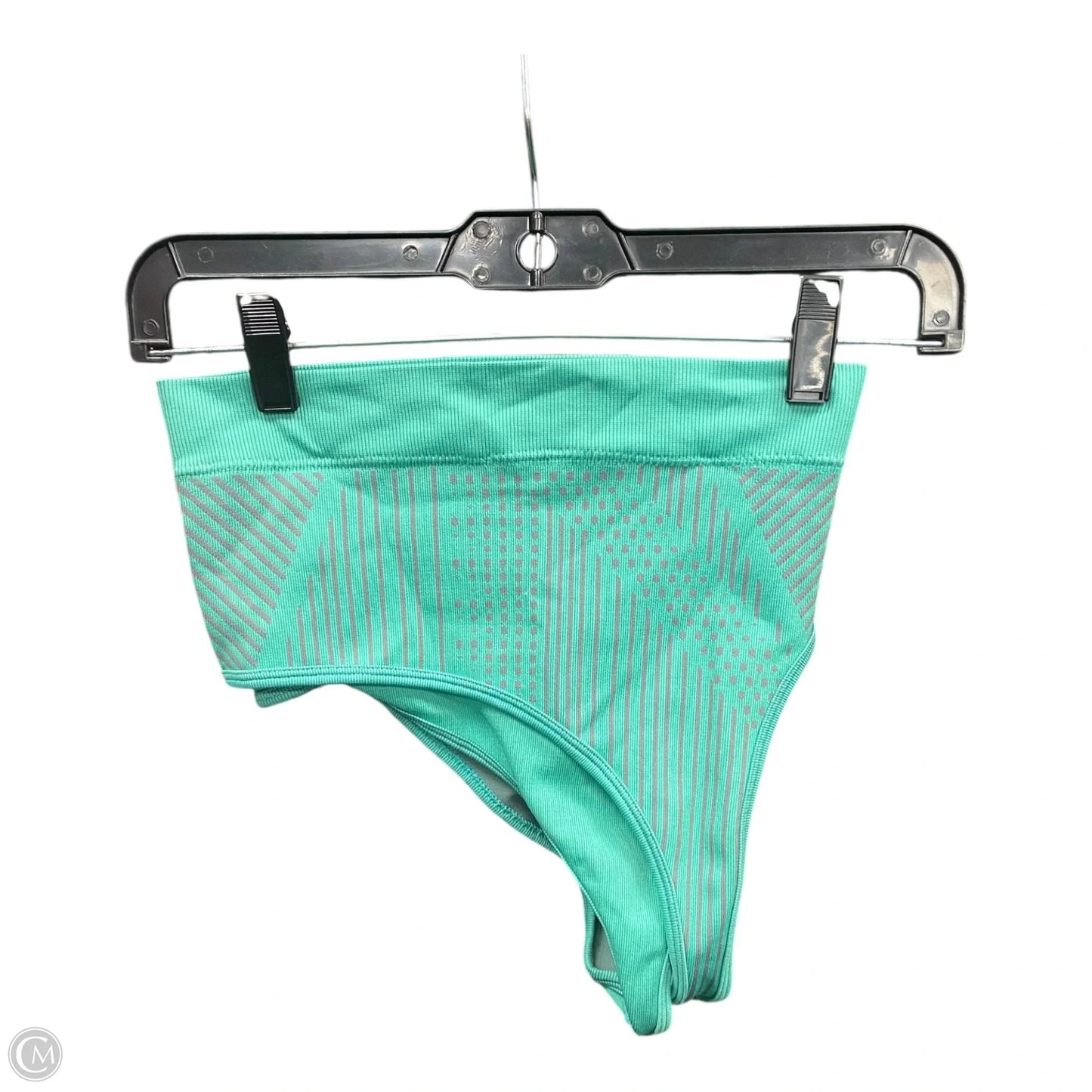 Athletic Bra By Fabletics In Green & Grey, Size: Xs
