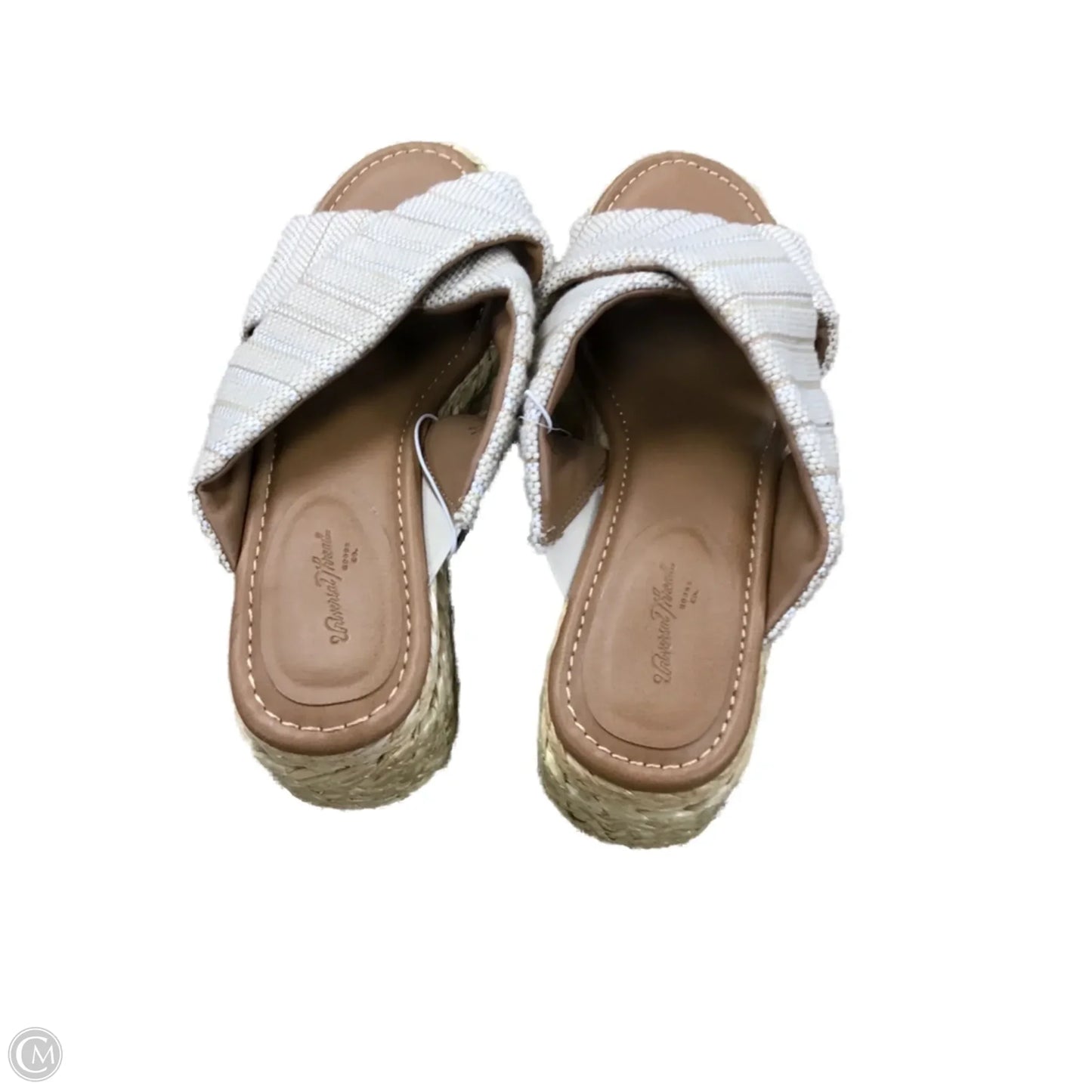 Sandals Heels Wedge By Universal Thread In Tan, Size: 9