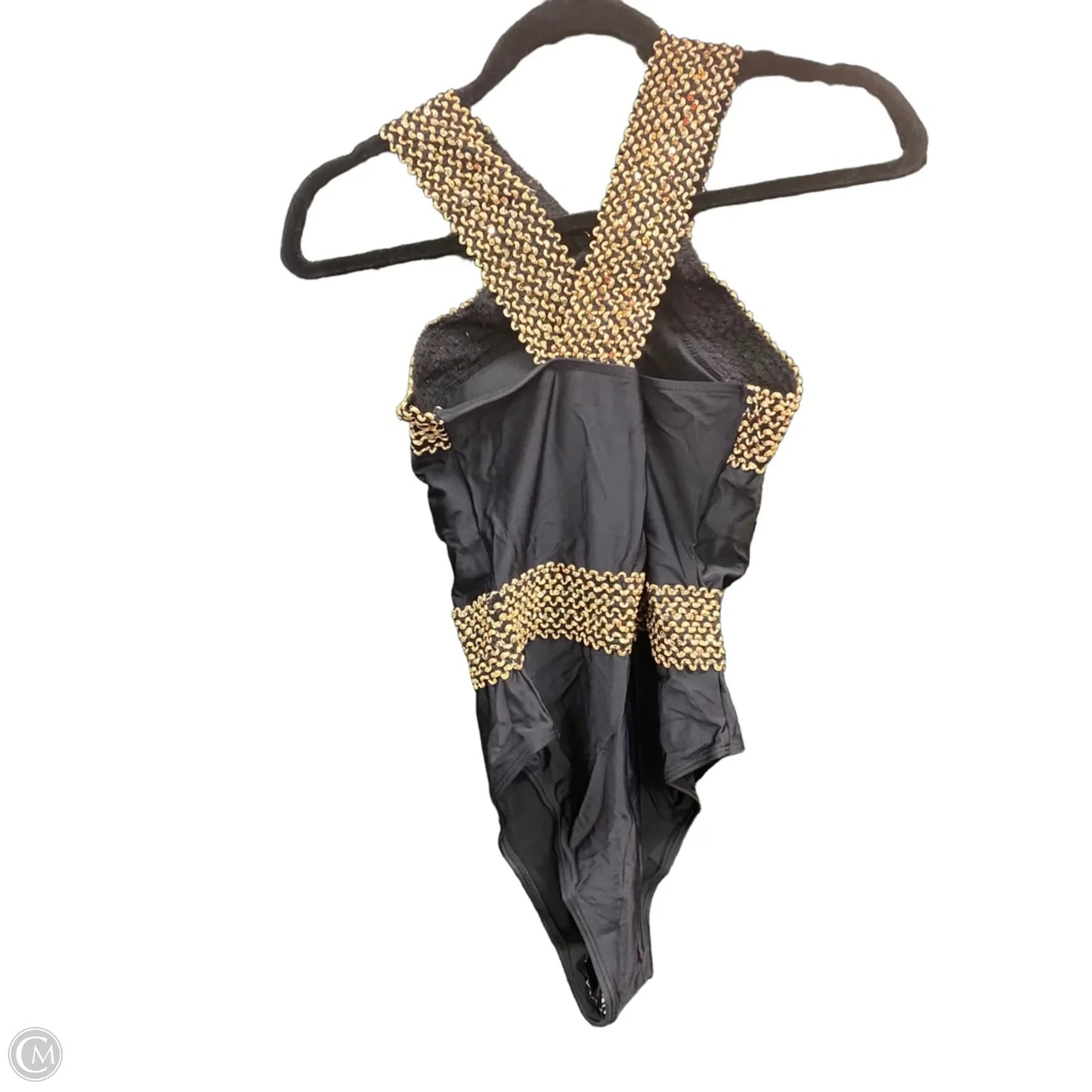 Swimsuit By Shein In Black & Gold, Size: L