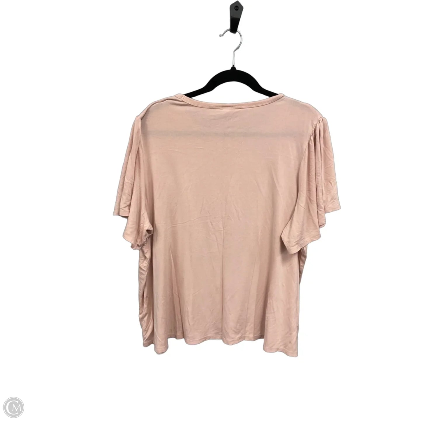 Top Short Sleeve By Old Navy In Peach, Size: Xxl