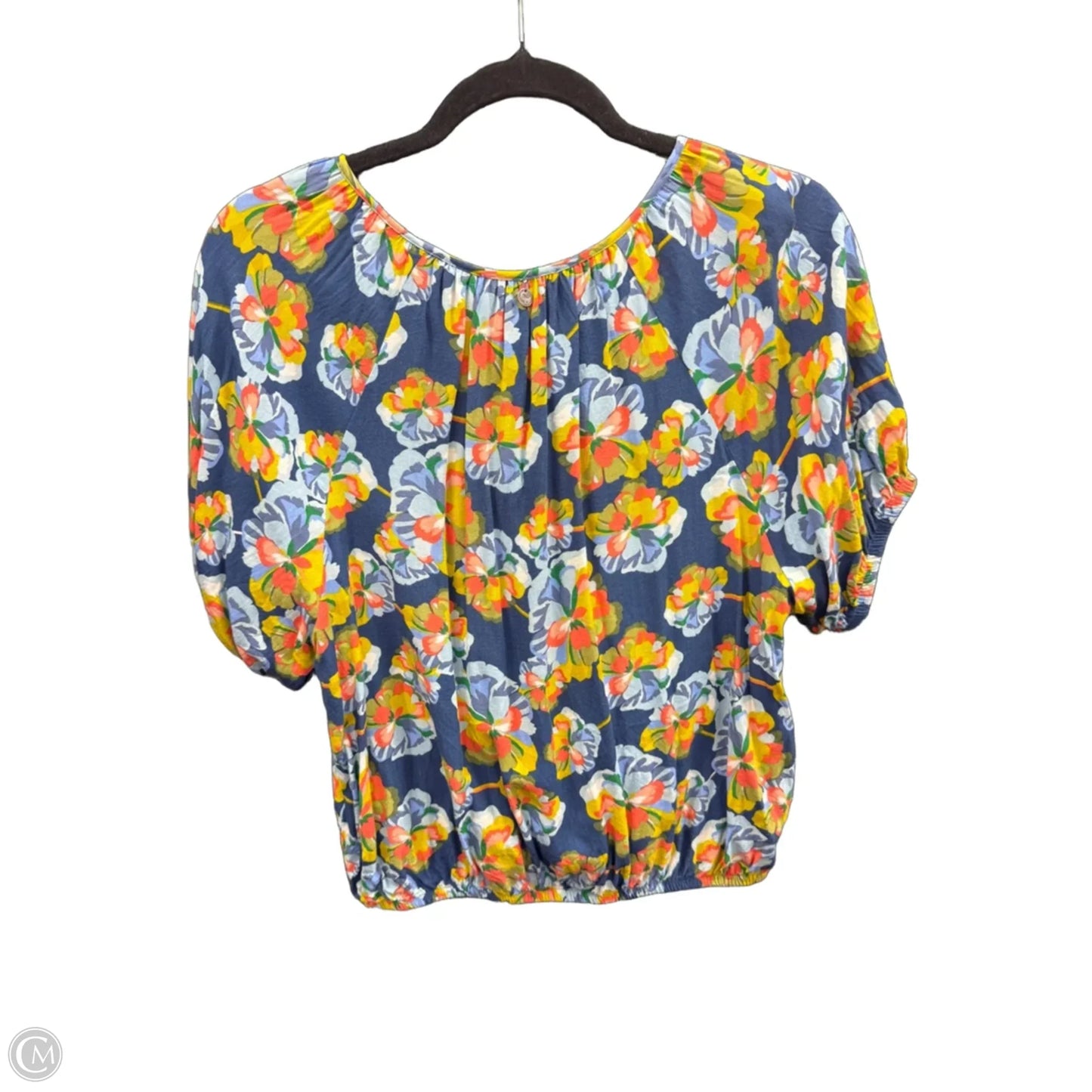 Top Short Sleeve By Clothes Mentor In Floral Print, Size: 14