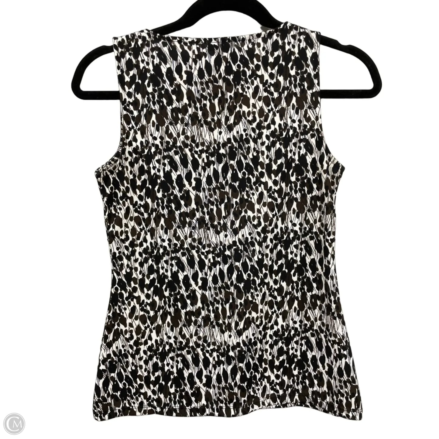 Top Sleeveless By Ann Taylor In Black & Brown, Size: Xs