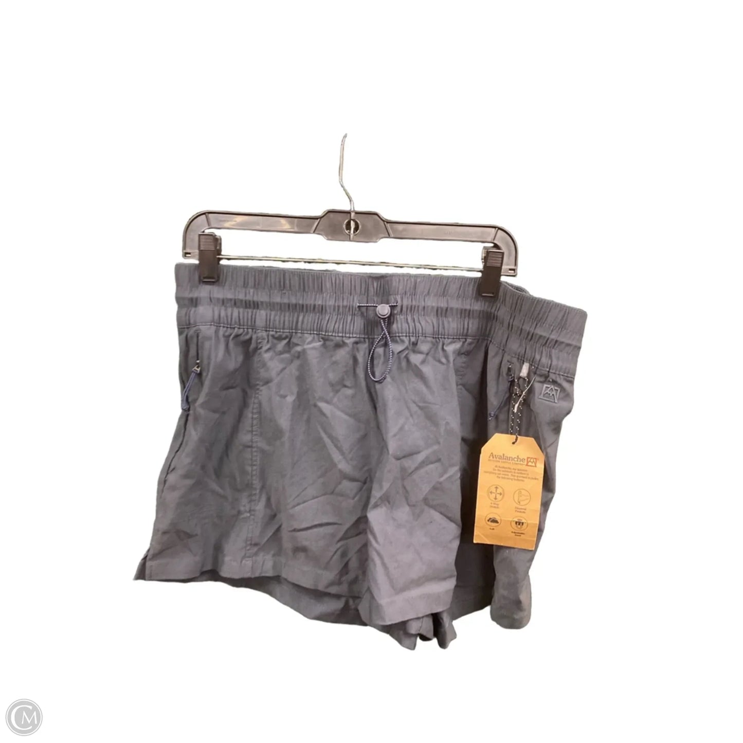 Athletic Shorts By Avalanche In Grey, Size: Xl