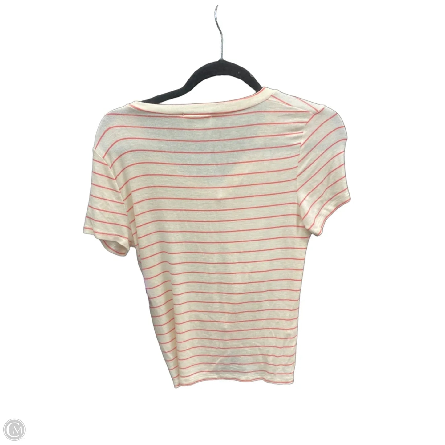 Top Short Sleeve By Jun & Ivy In Striped Pattern, Size: S