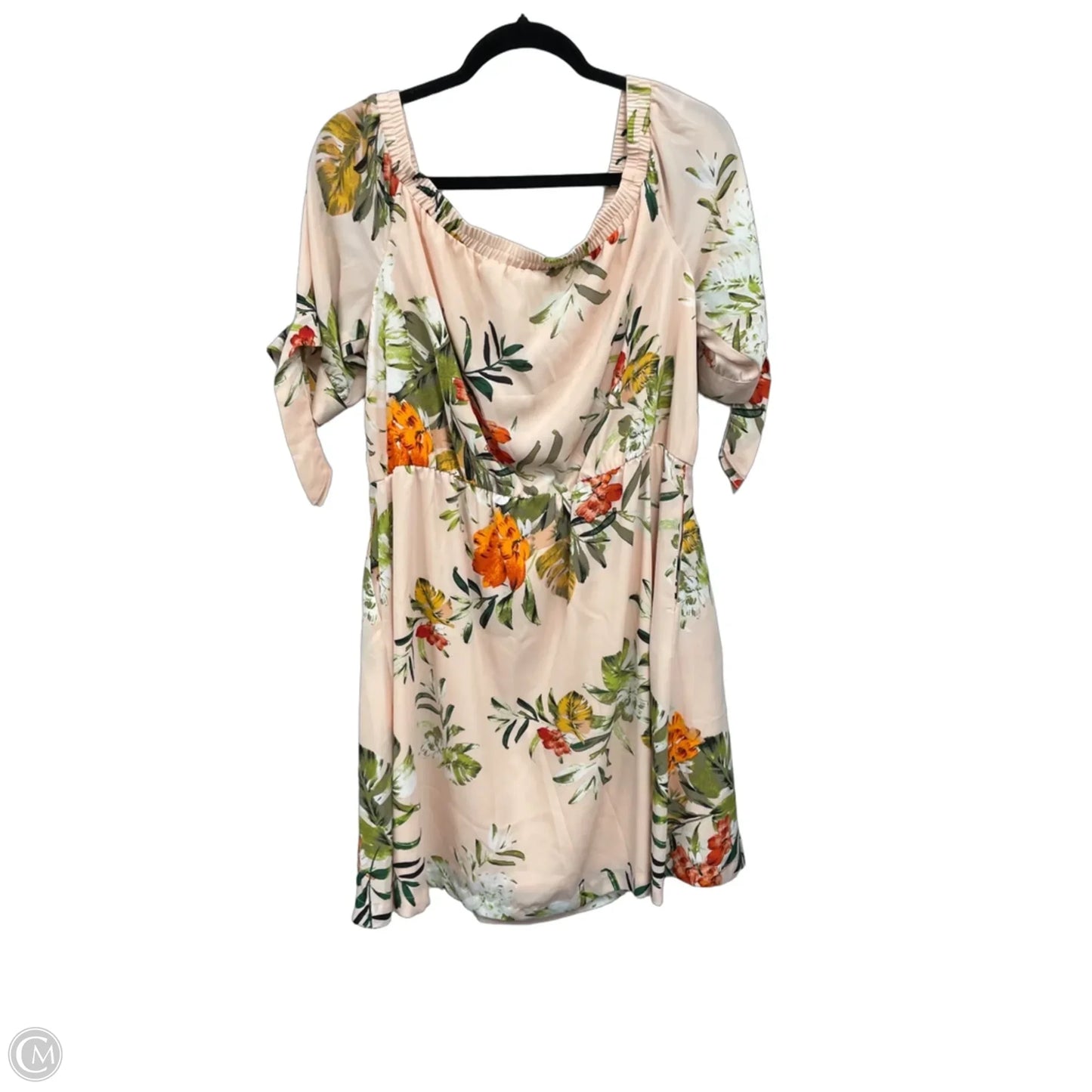 Dress Casual Short By New York And Co In Floral Print, Size: Xl