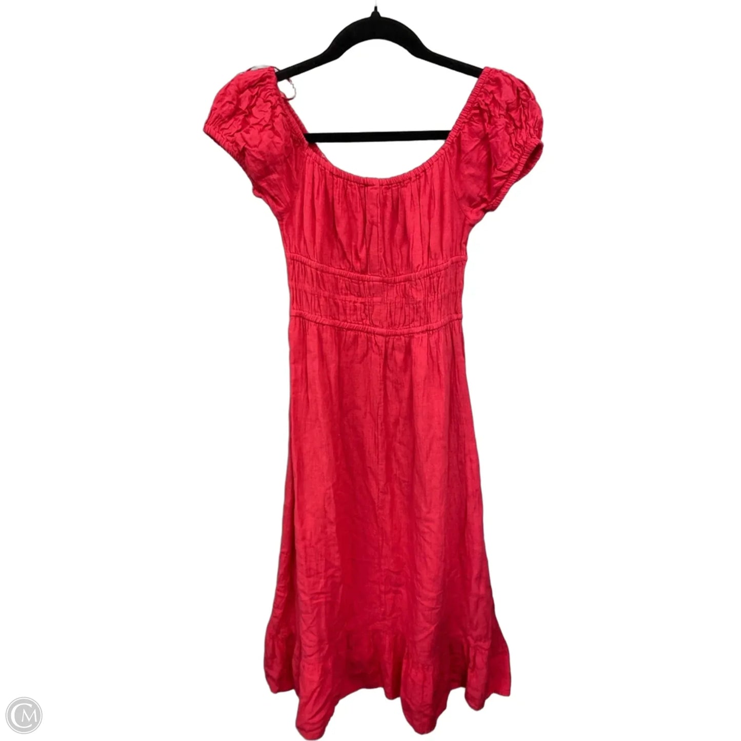 Dress Casual Midi By Sim & Sam In Coral, Size: S